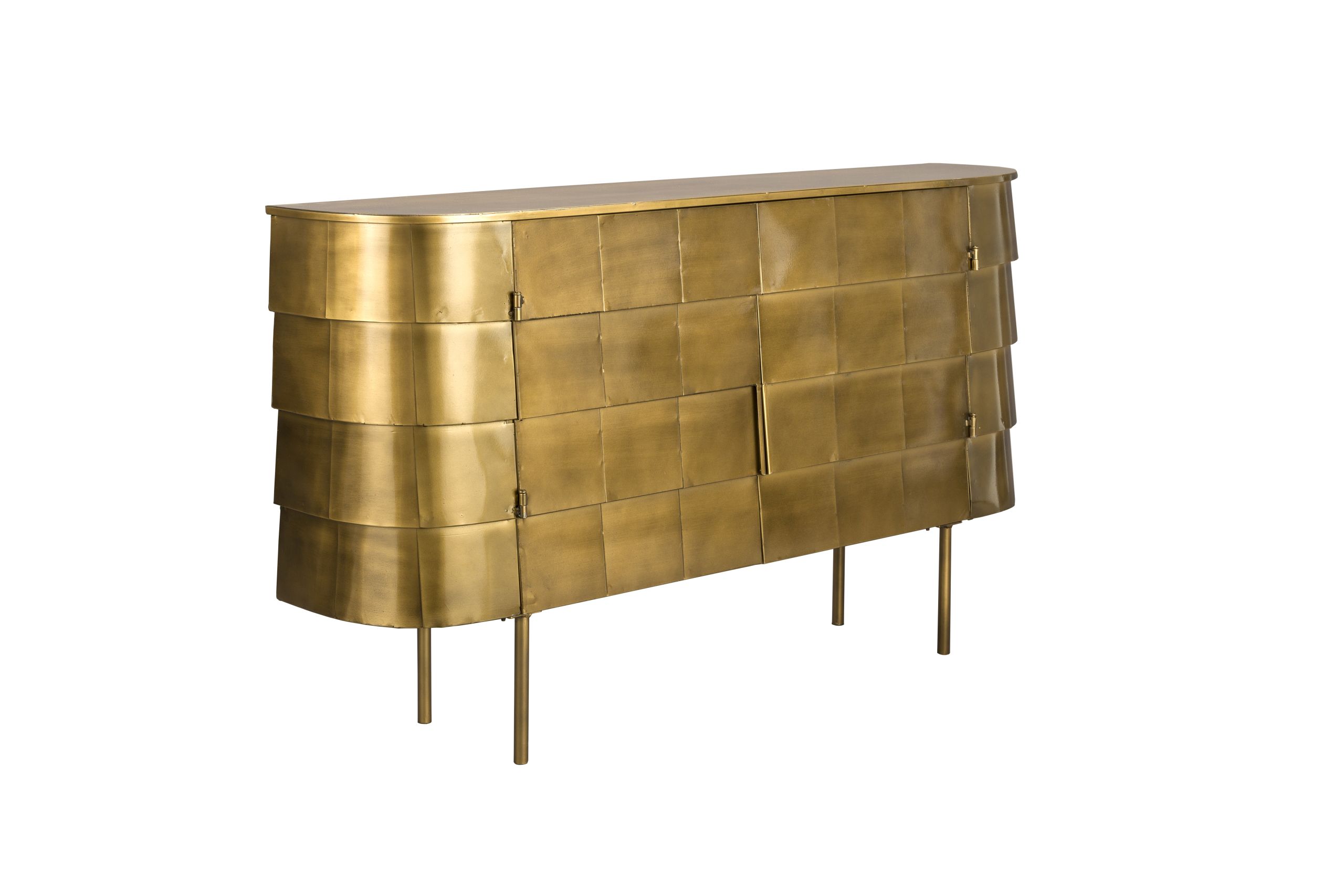 Retro Sideboard Hanna Metall Gold Art Déco