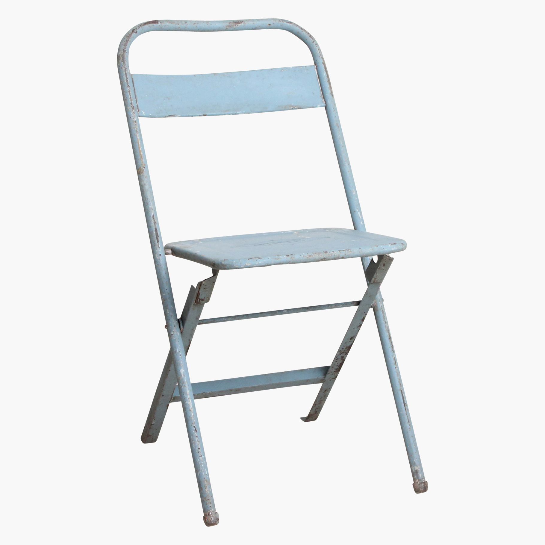 STIR00025L_1 Vintage Klappstuhl Easy Balkonstuhl Esszimmerstuhl Hellblau Outdoor