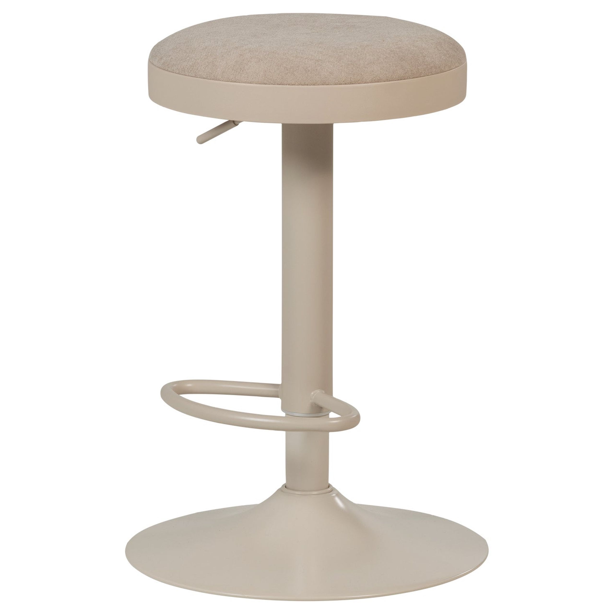 Retro Barhocker Mevo höhenverstellbar Sand Chenille