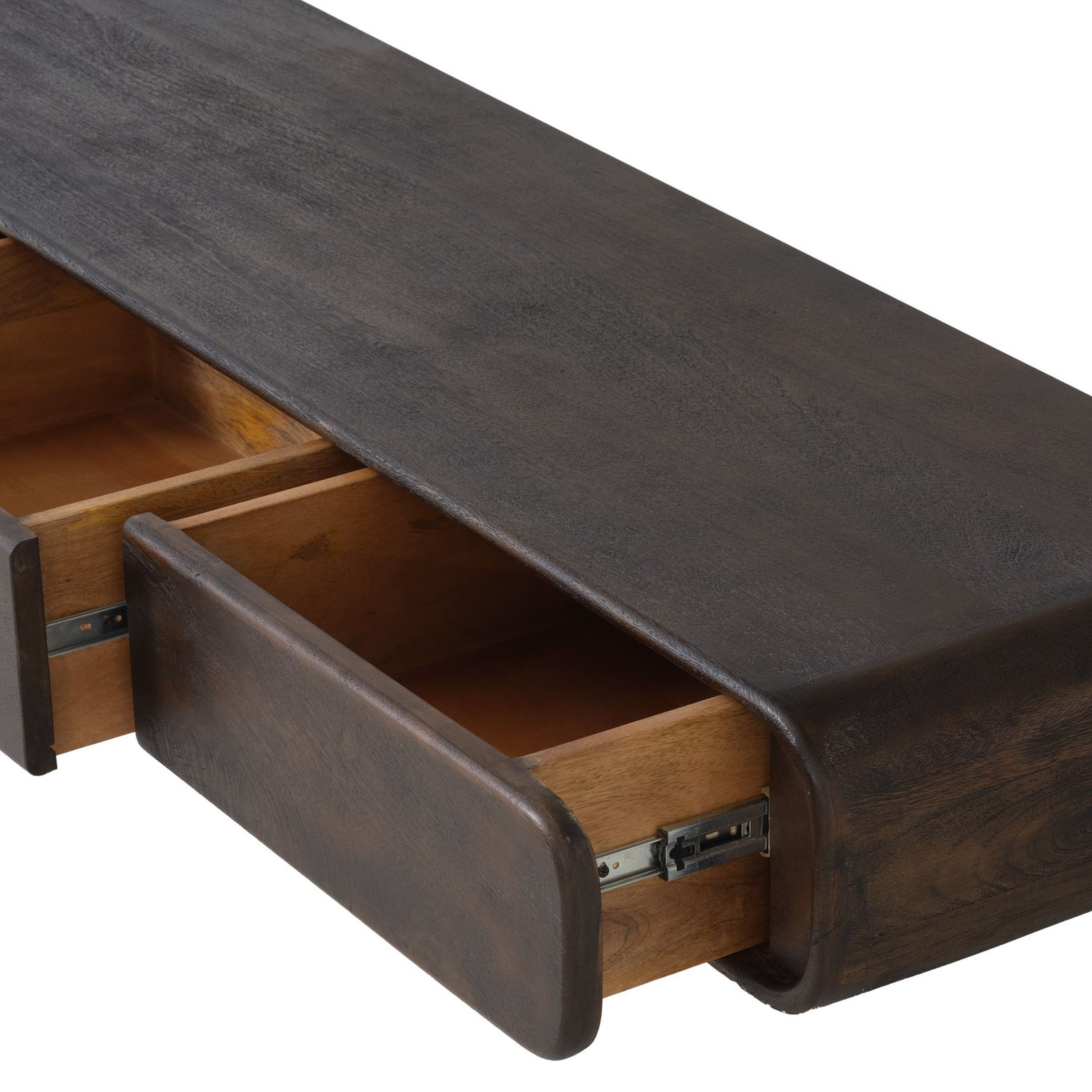 Retro TV-Board Sideboard Loop Mangoholz braun