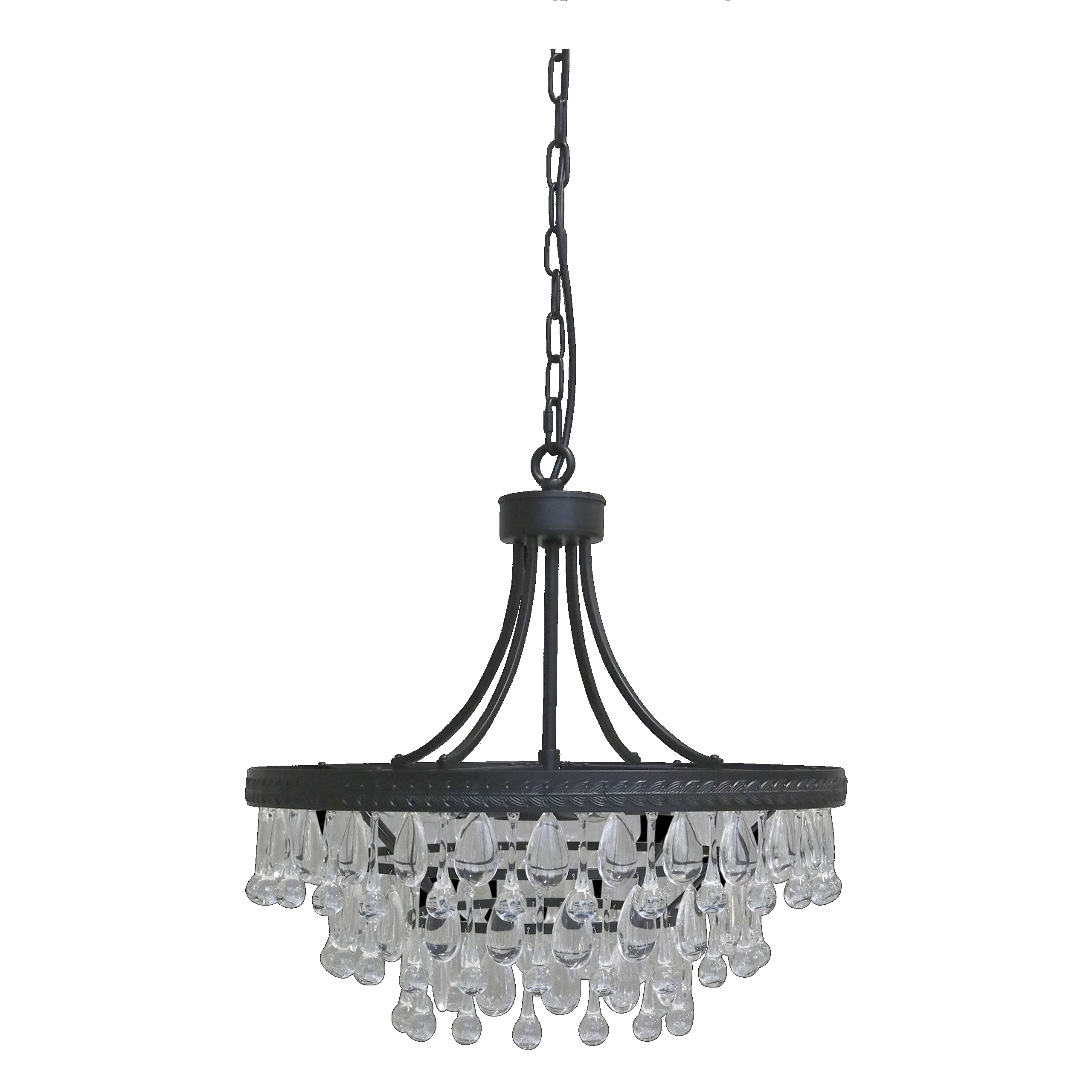 Vintage Kronleuchter Hängelampe Versailles Glasprismen Ø 50
