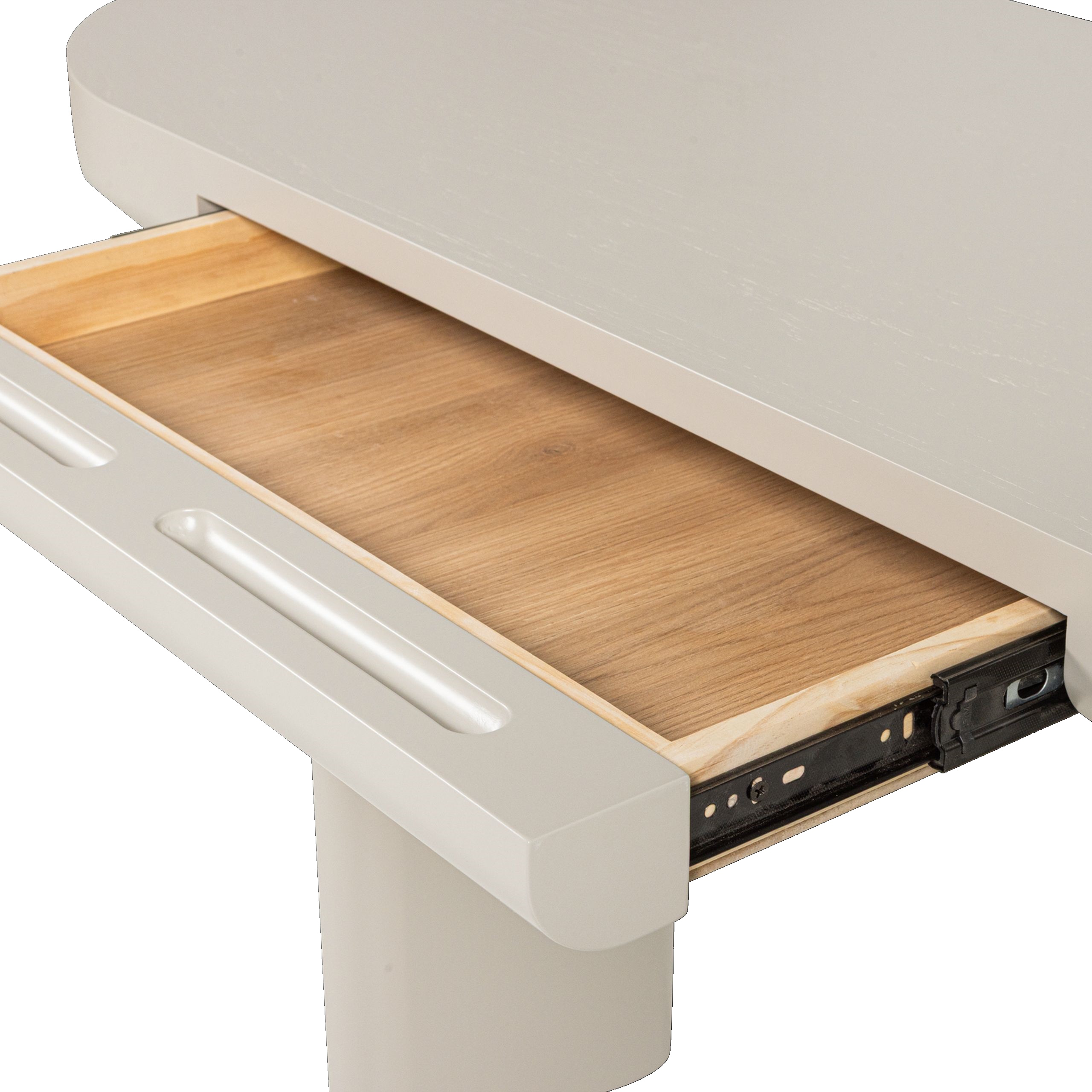 Schreibtisch Konsole Mael 1 Schublade Greige 120 cm