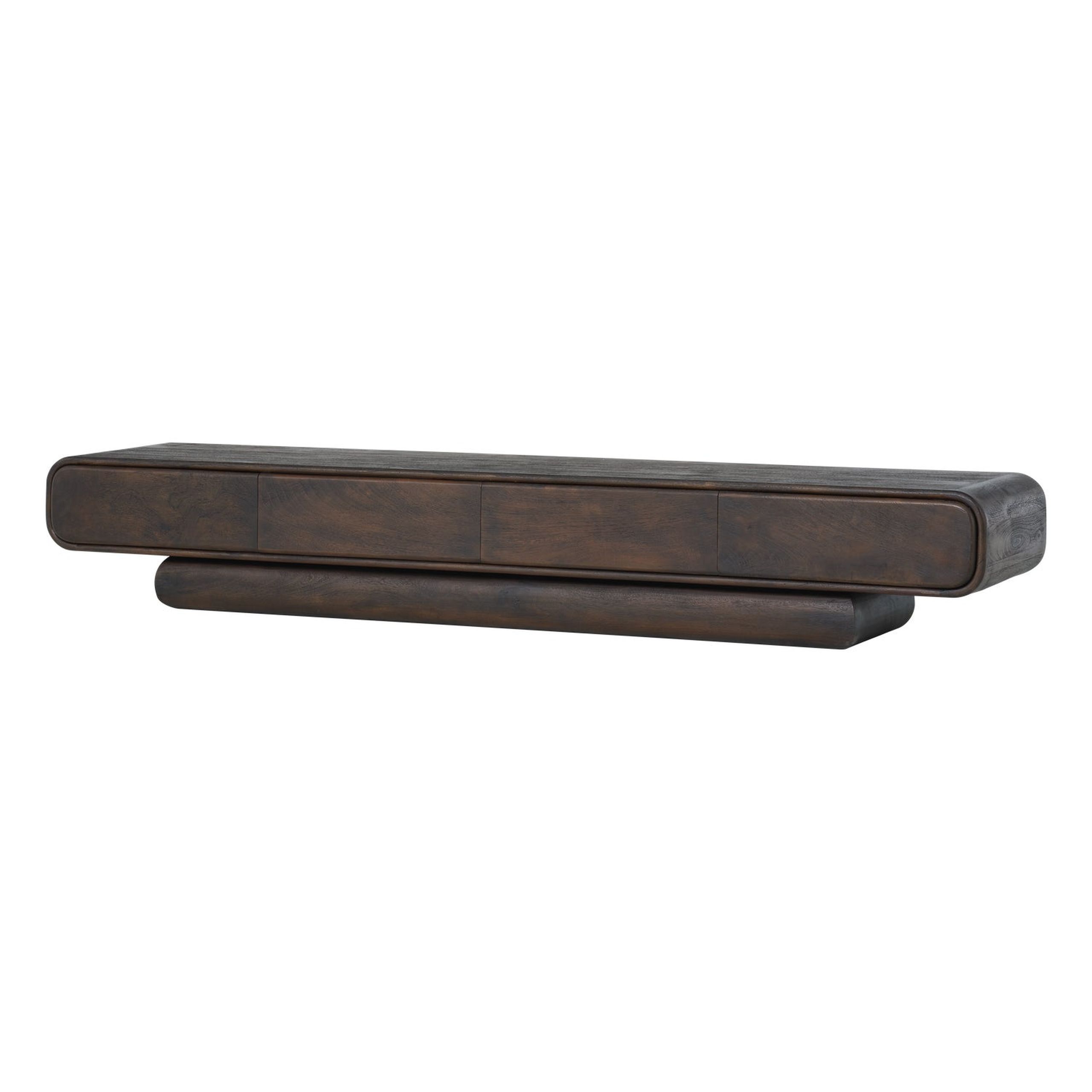 Retro TV-Board Sideboard Loop Mangoholz braun