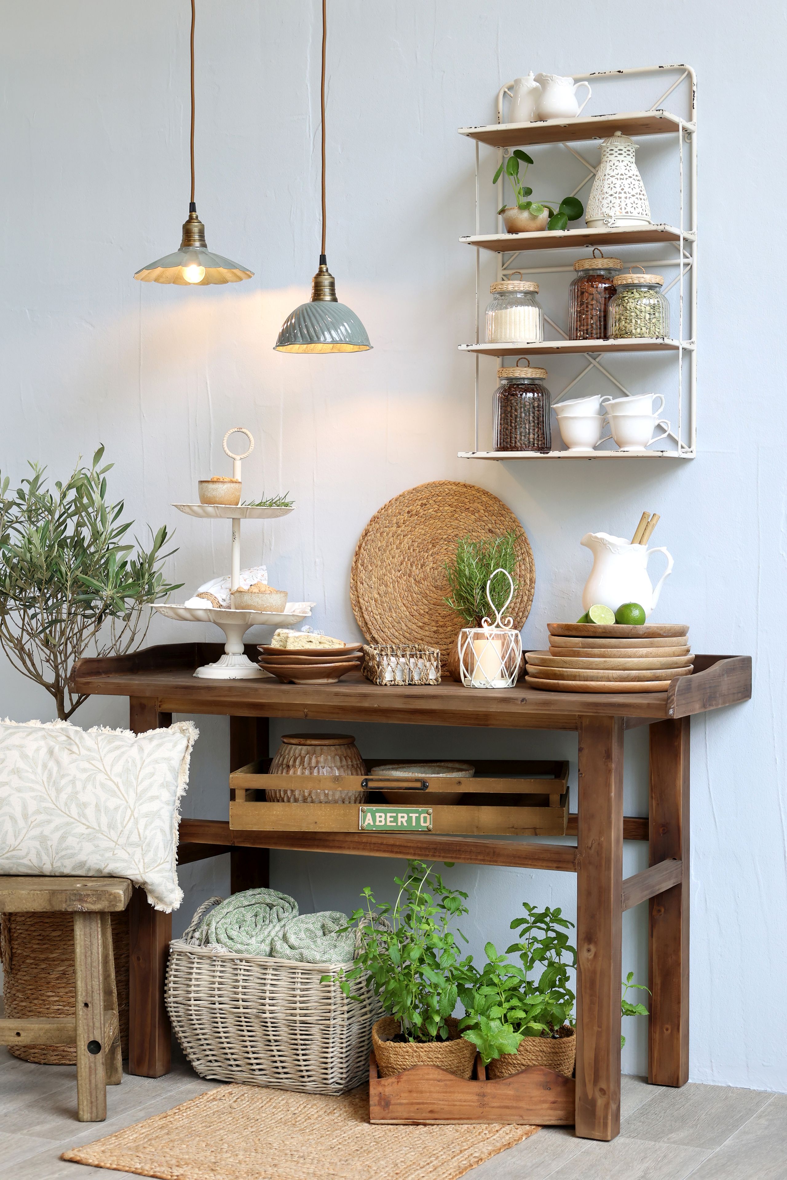 Vintage Hängelampe Lunel Emaille Opal Messingfassung Modell 1