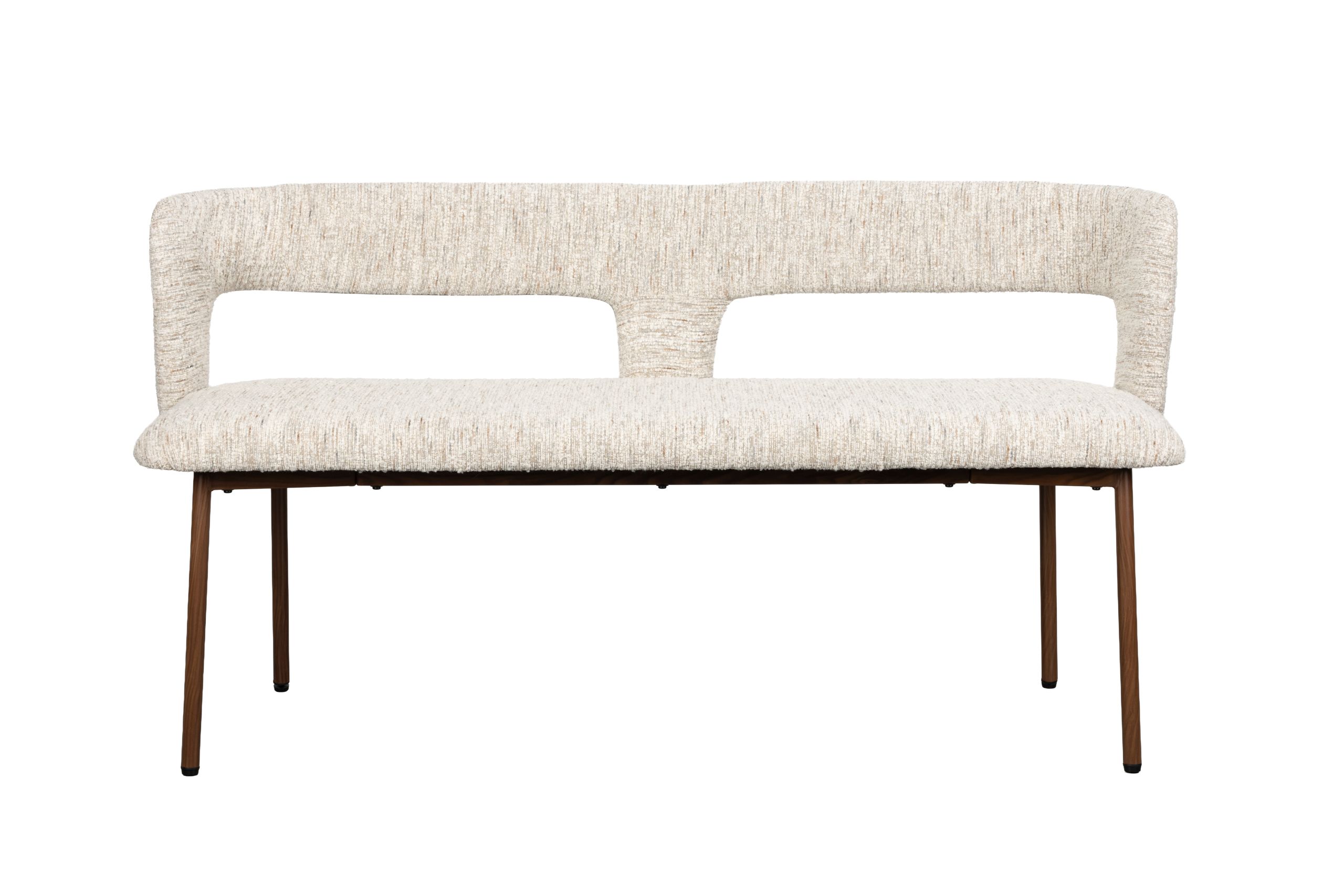 Essgruppe Retro Chelsea Bank + 2 Stühle Beige