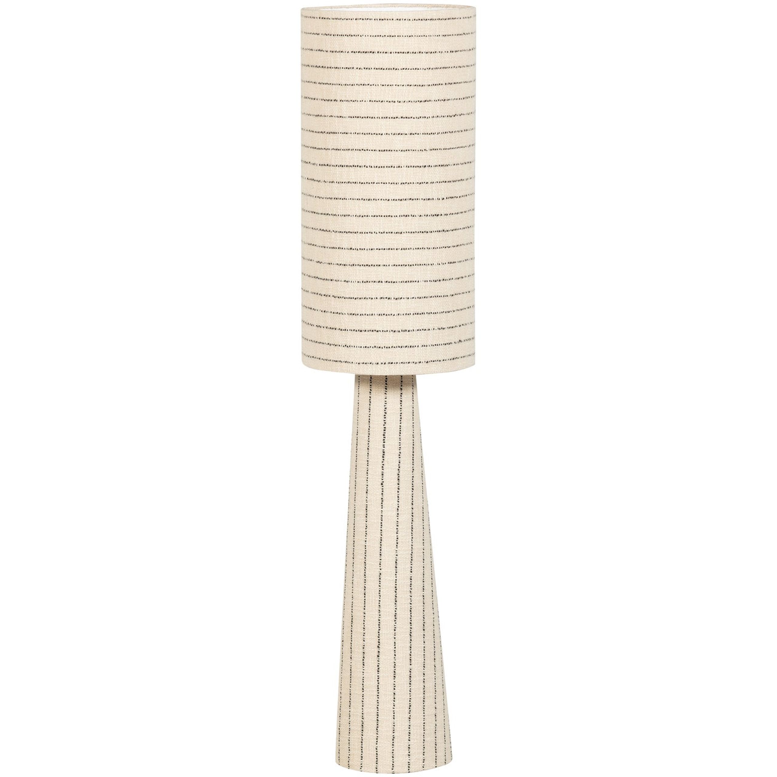 Retro Stehlampe Loft Bouclé Stripes Natur 130 cm Retro Stehlampe Loft Bouclé Stripes Natur 130 cm
