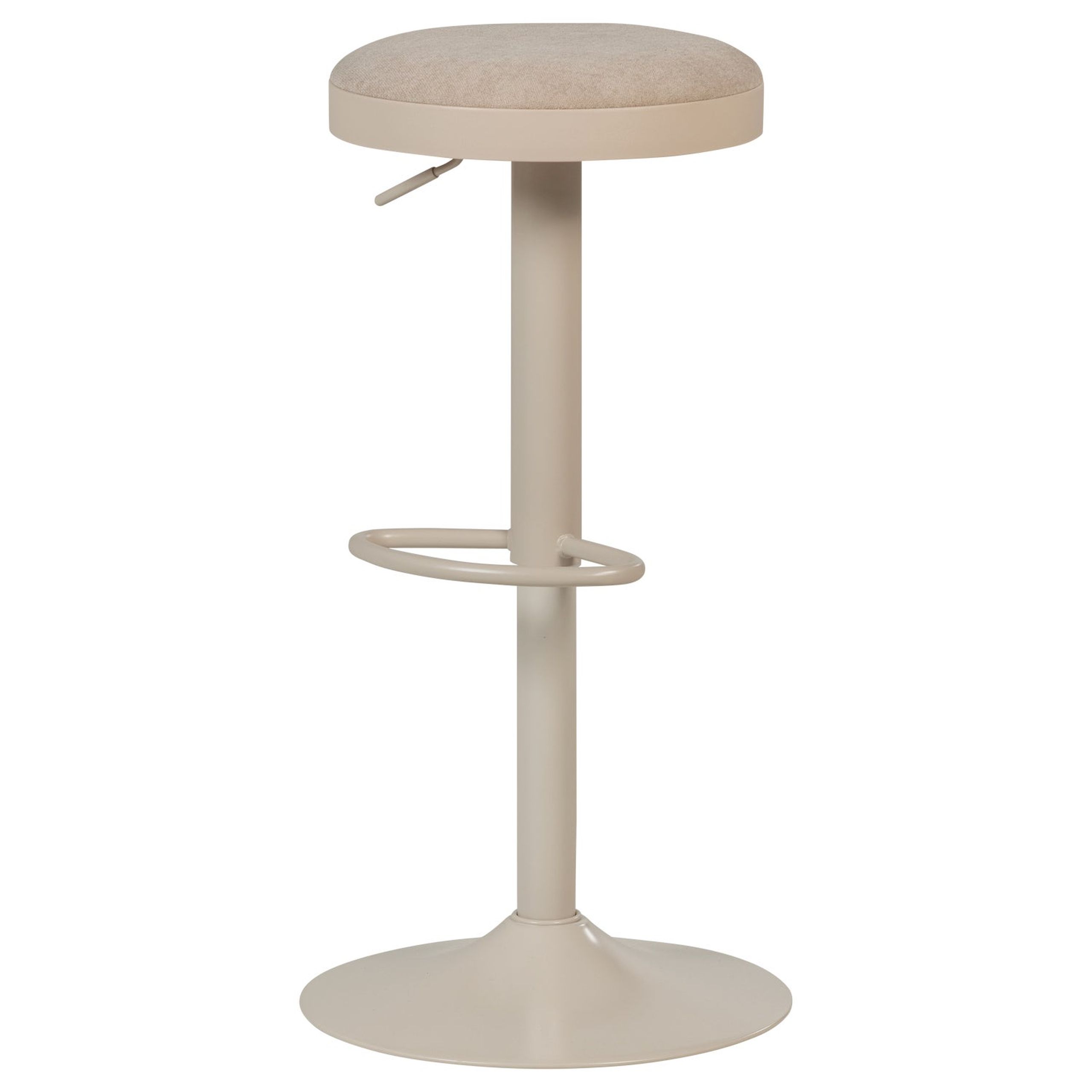 Retro Barhocker Mevo höhenverstellbar Sand Chenille