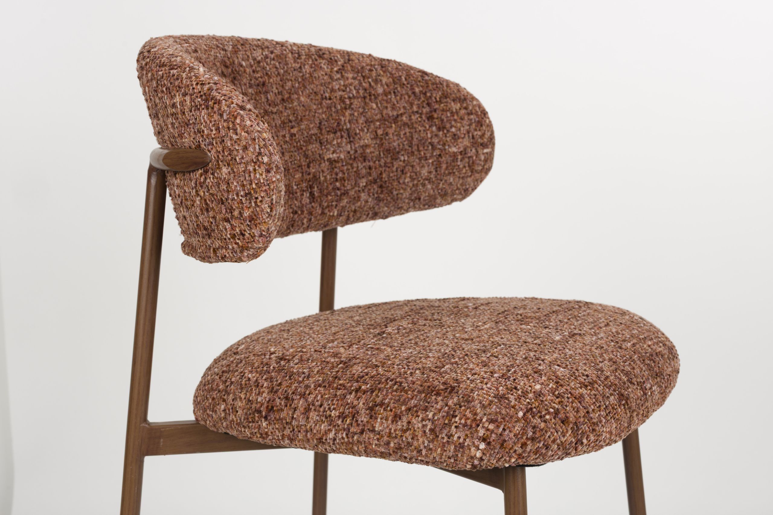 2er Set Retro Barhocker Claes Walnussholzoptik Terra