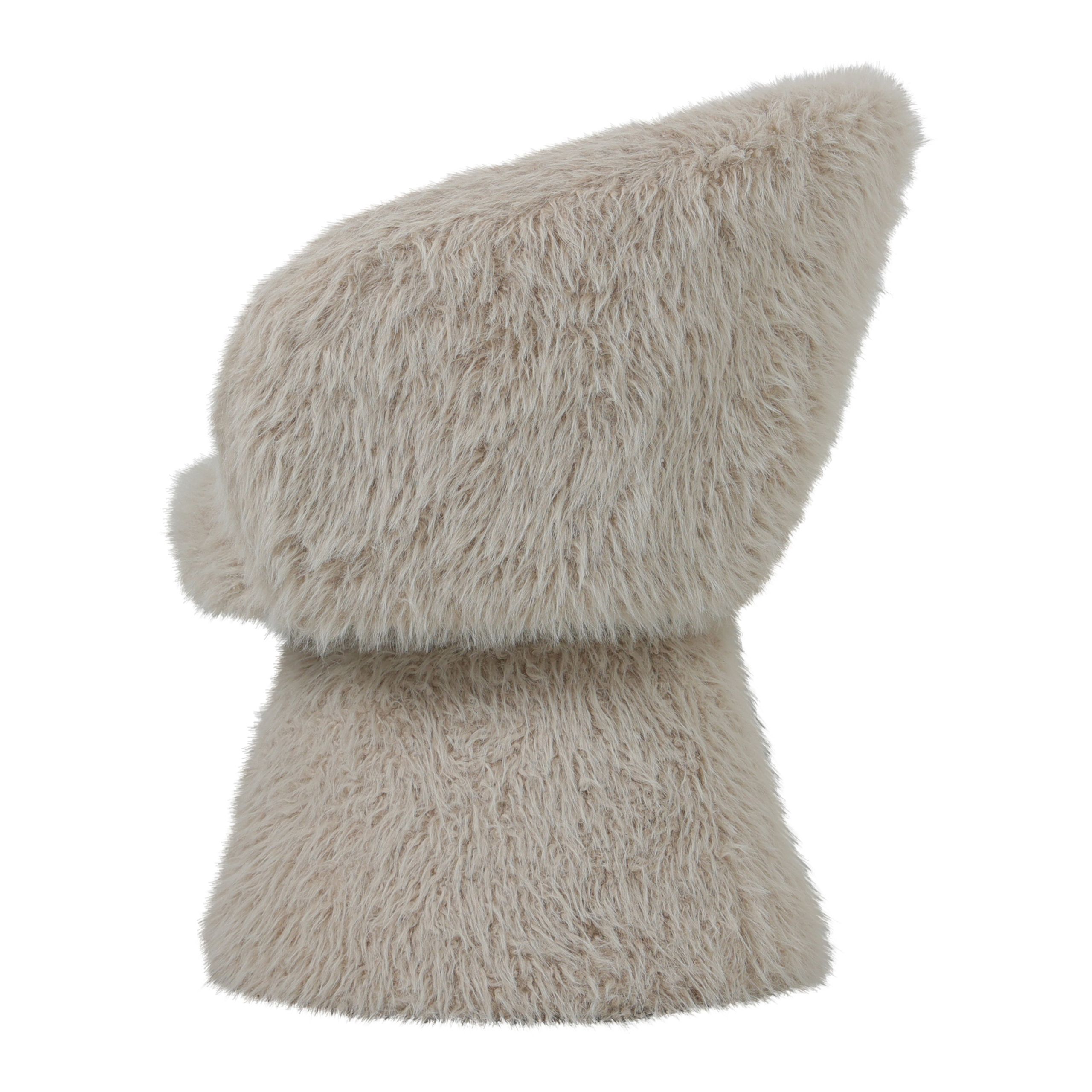 Retro Stuhl Loungechair Hermes Faux-Fur Beige Retro Stuhl Loungechair Hermes Faux-Fur Beige