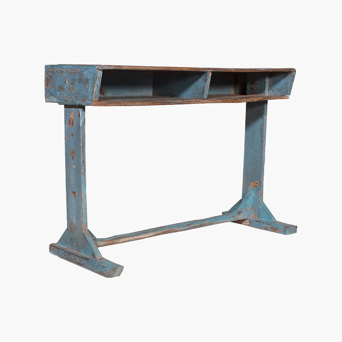 Vintage Schulbank Indien Recyceltes Holz Used