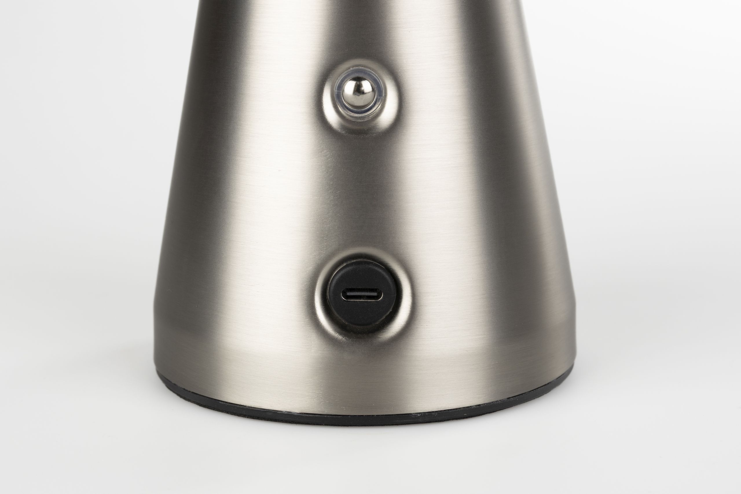 Retro LED Tischlampe Bello dimmbar Mid-Century-Design Silber