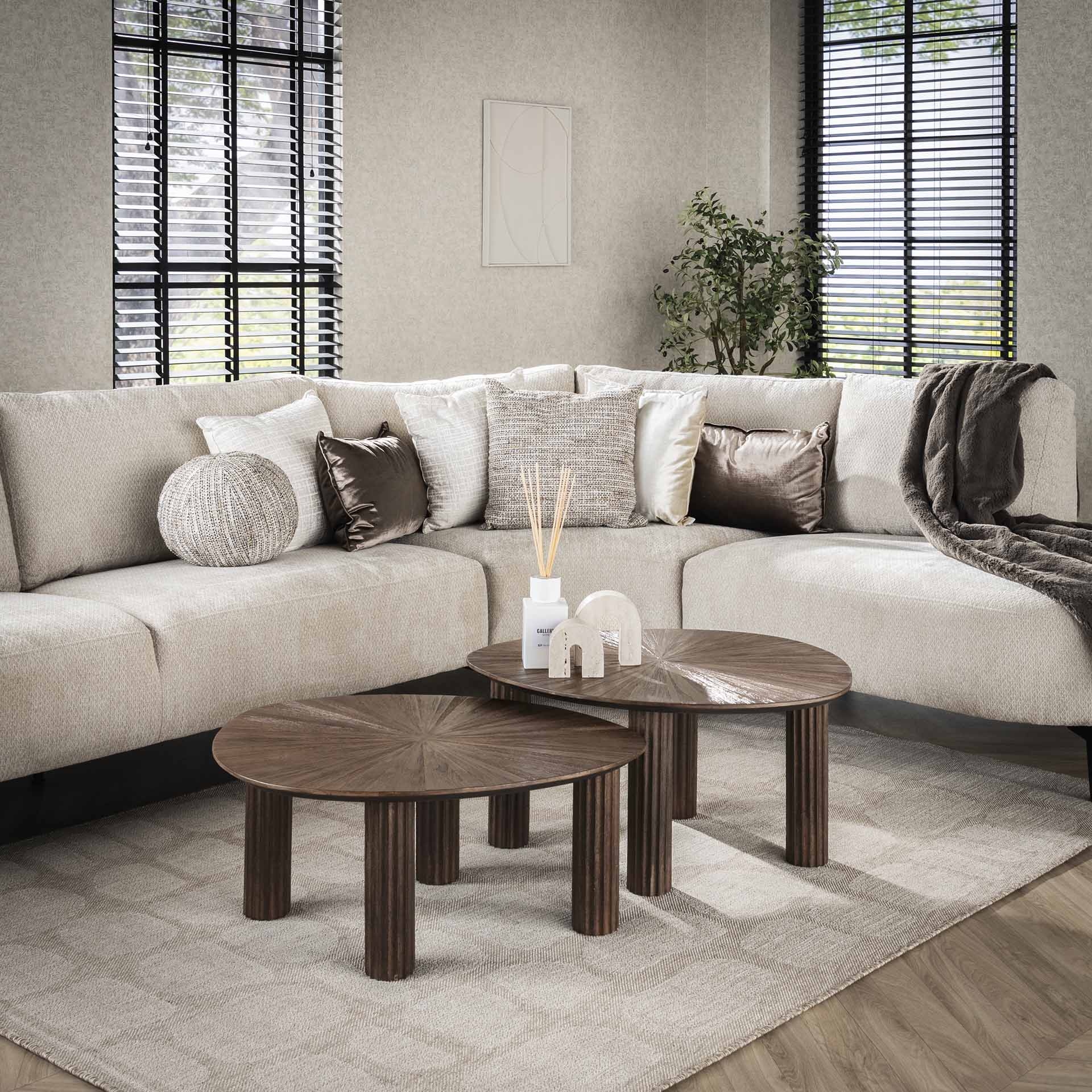 Retro Couchtischsets Maya Teakholz verschiedene Ausführungen