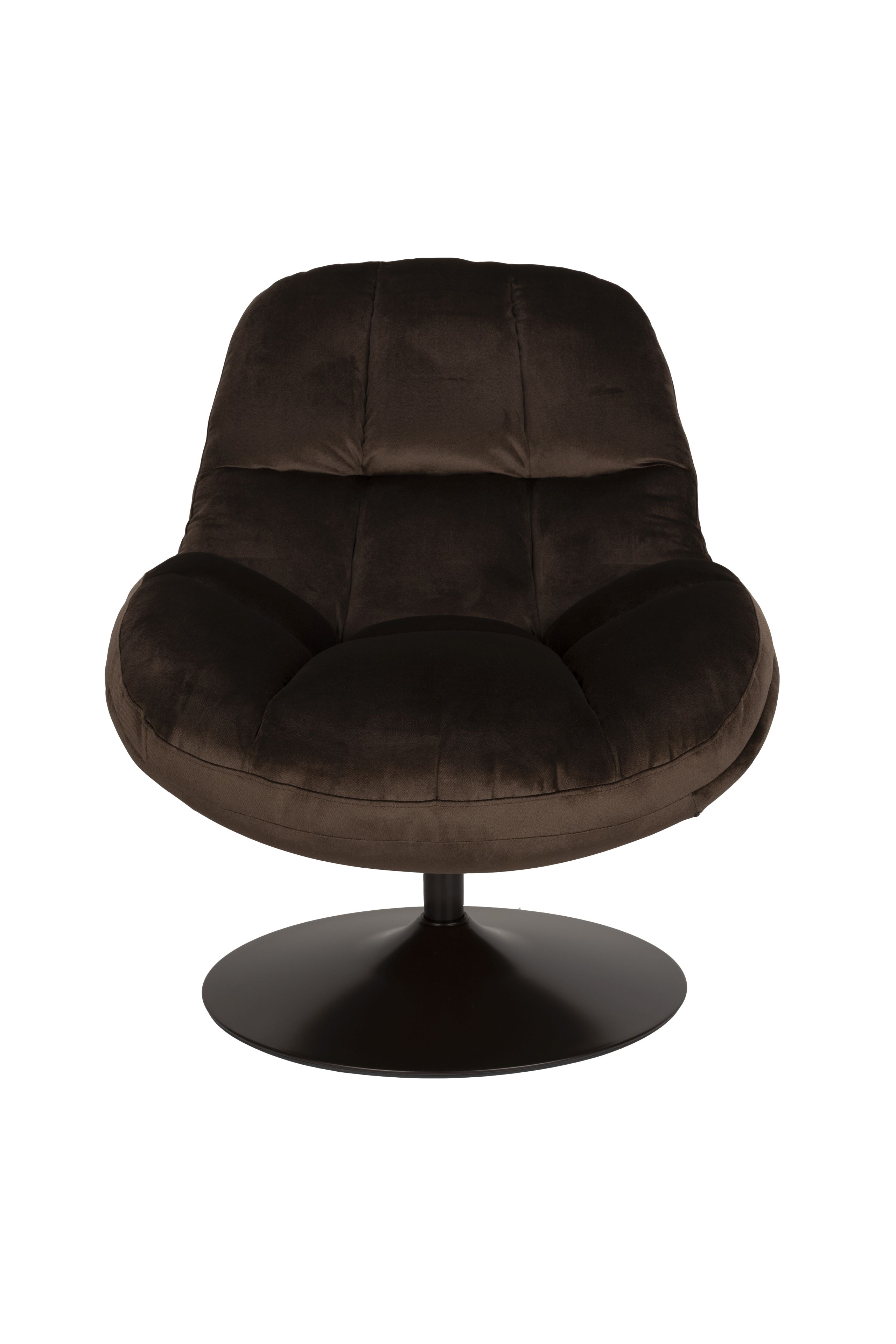 Retro Drehsessel Loungesessel Beefy Braun
