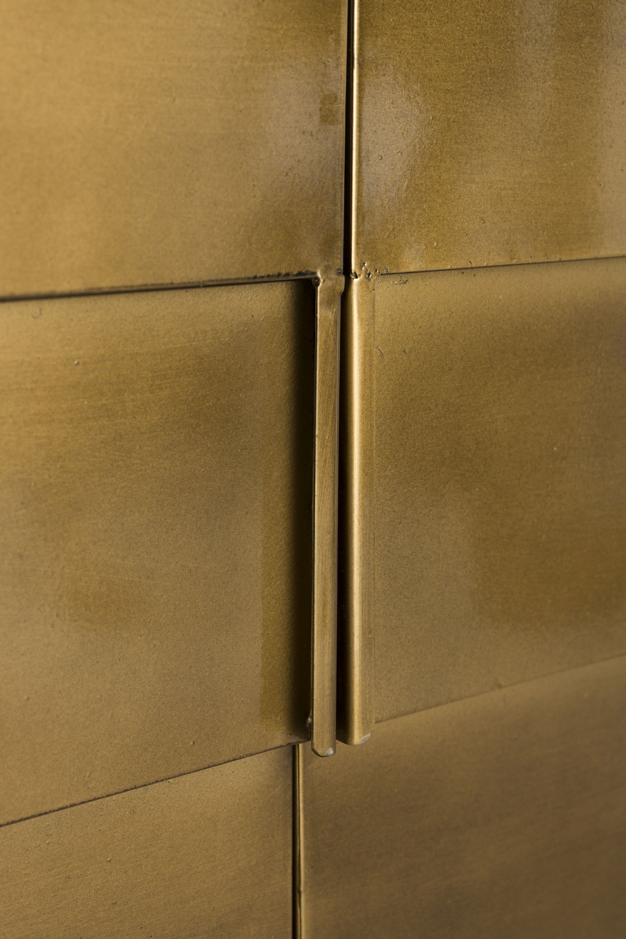 Retro Sideboard Hanna Metall Gold Art Déco