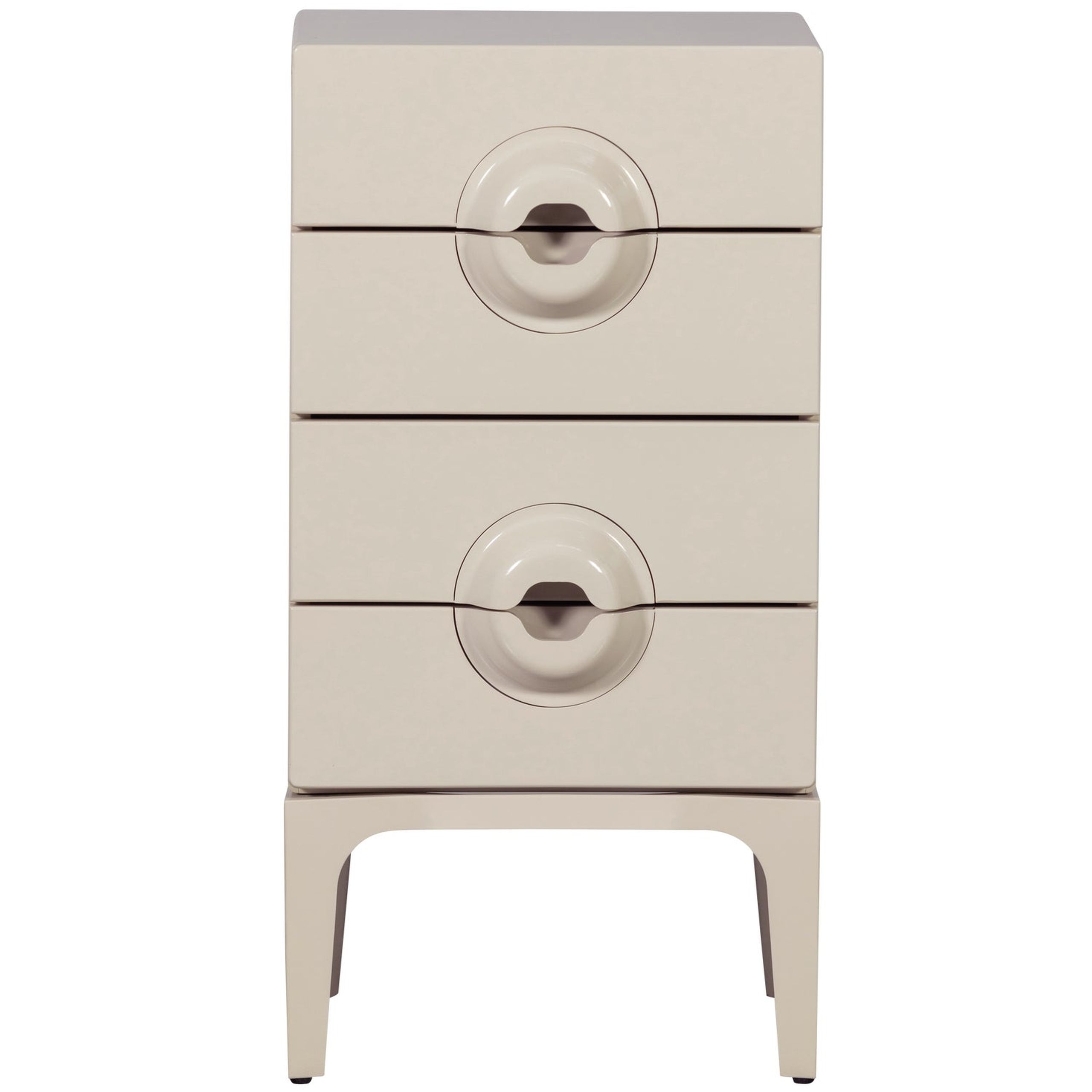 Retro Kommode Nachttisch Merge Beige 4 Schubladen Retro Kommode Nachttisch Merge Beige 4 Schubladen