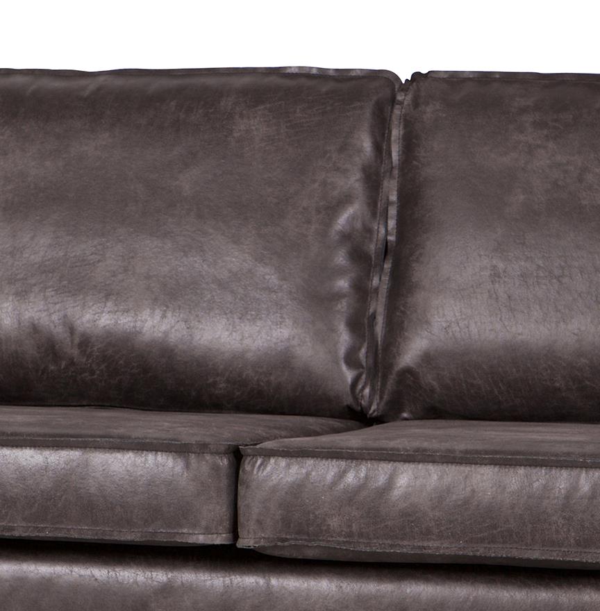 Ledersofa Rodeo 2,5-Sitzer Schwarz 190