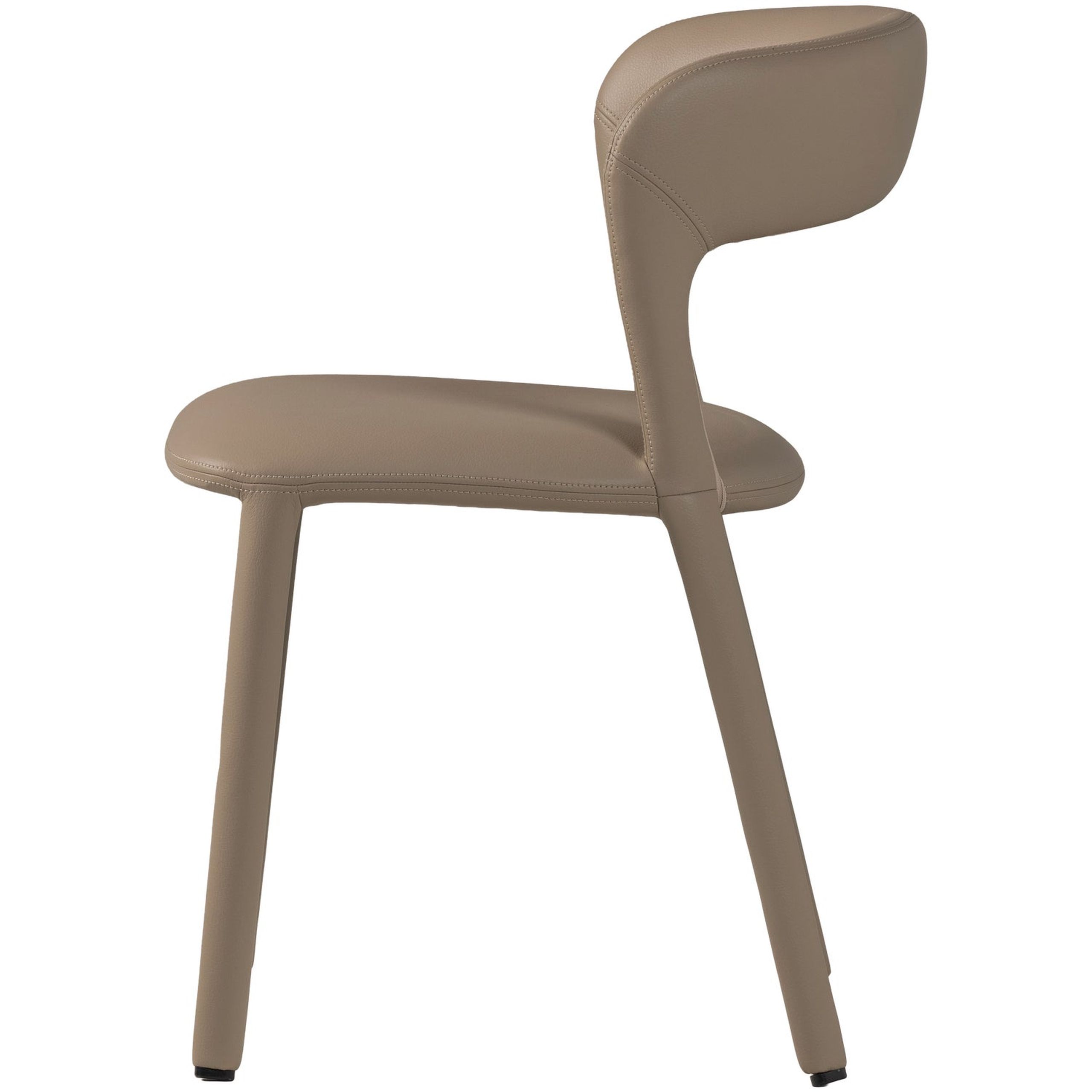 Retro Esszimmerstuhl Lederstuhl Noble Komplettbezug Kunstleder Sand