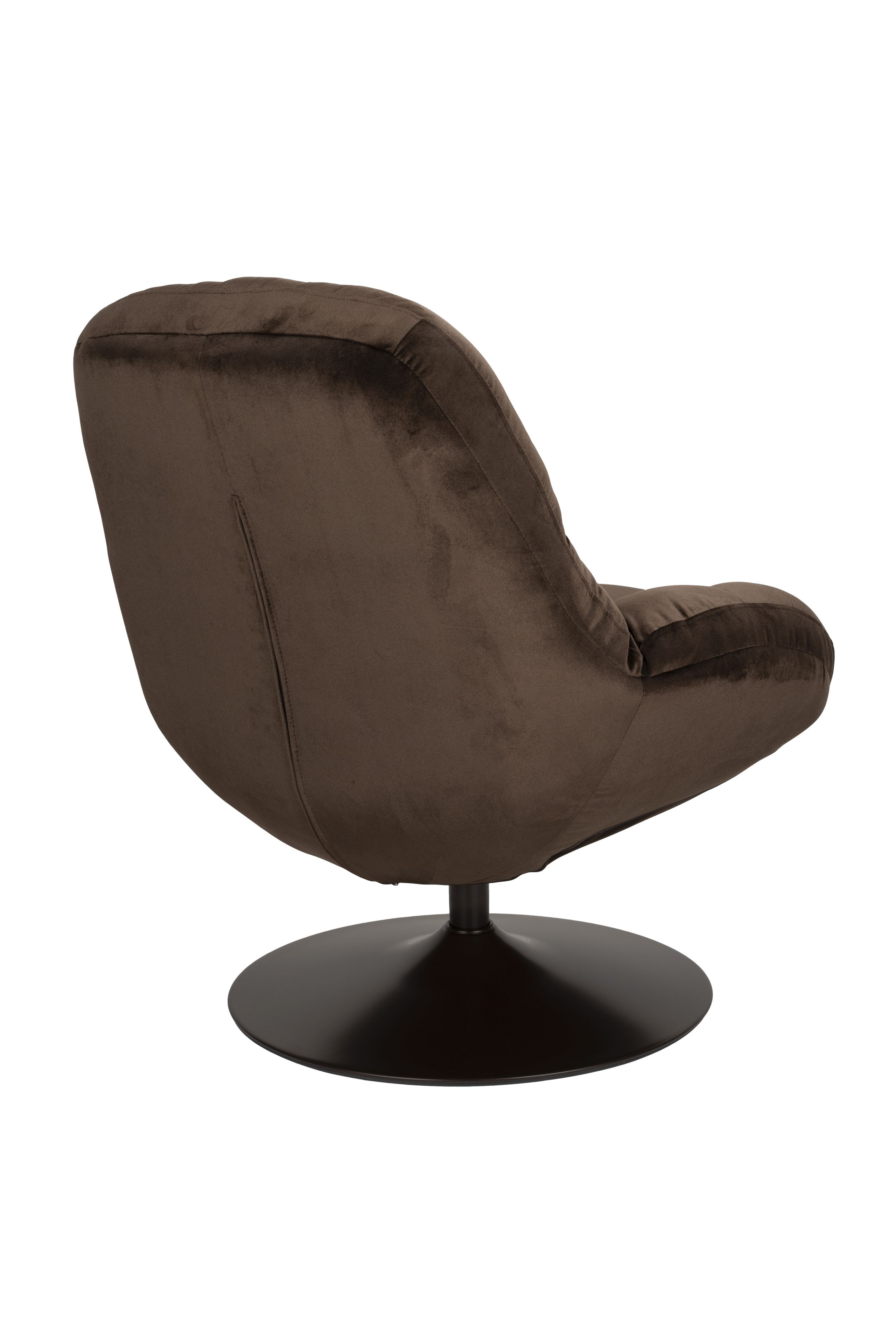 Retro Drehsessel Loungesessel Beefy Braun