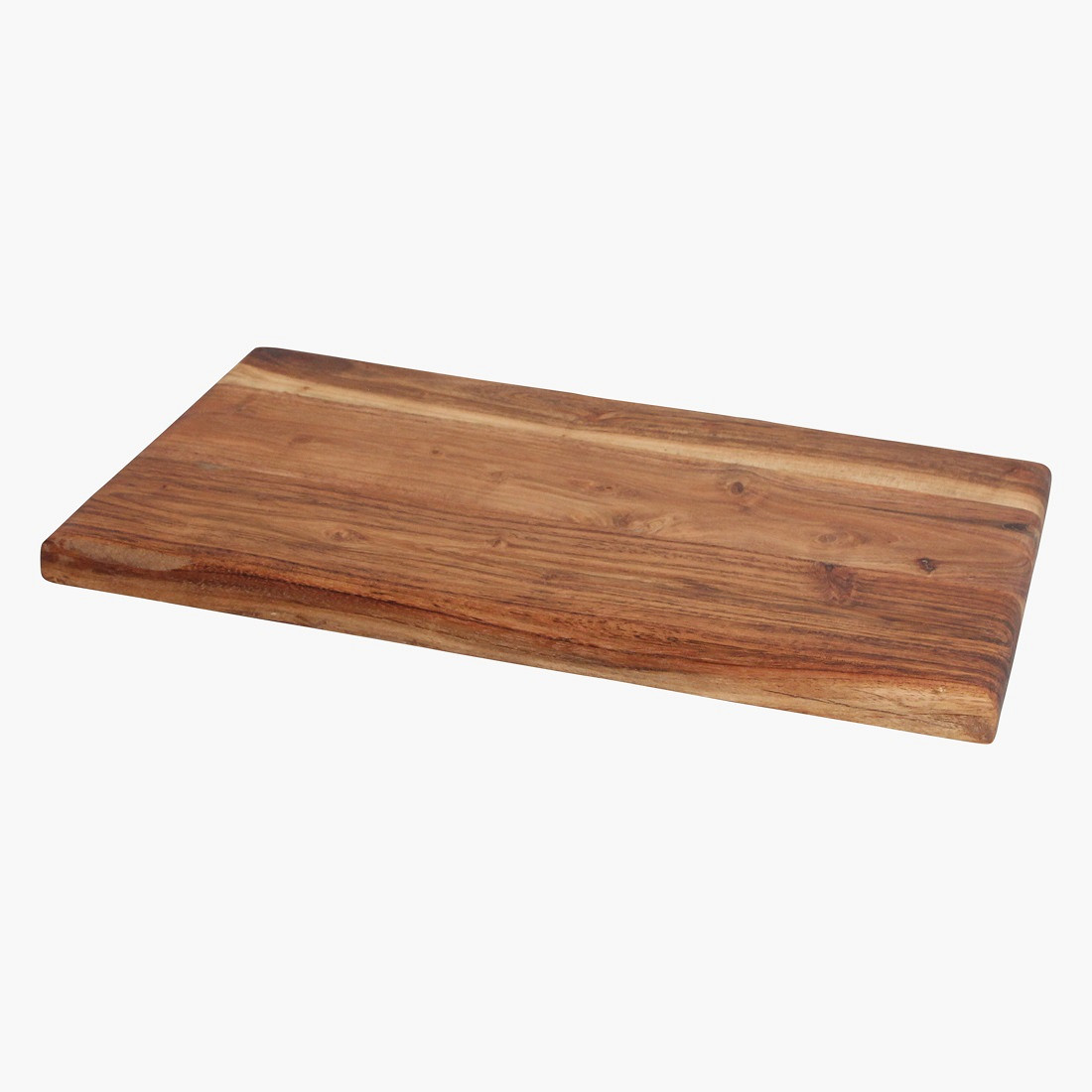 Schneidebrett Servierbrett aus beständigem Akazienholz Geölt 45 x 25 cm