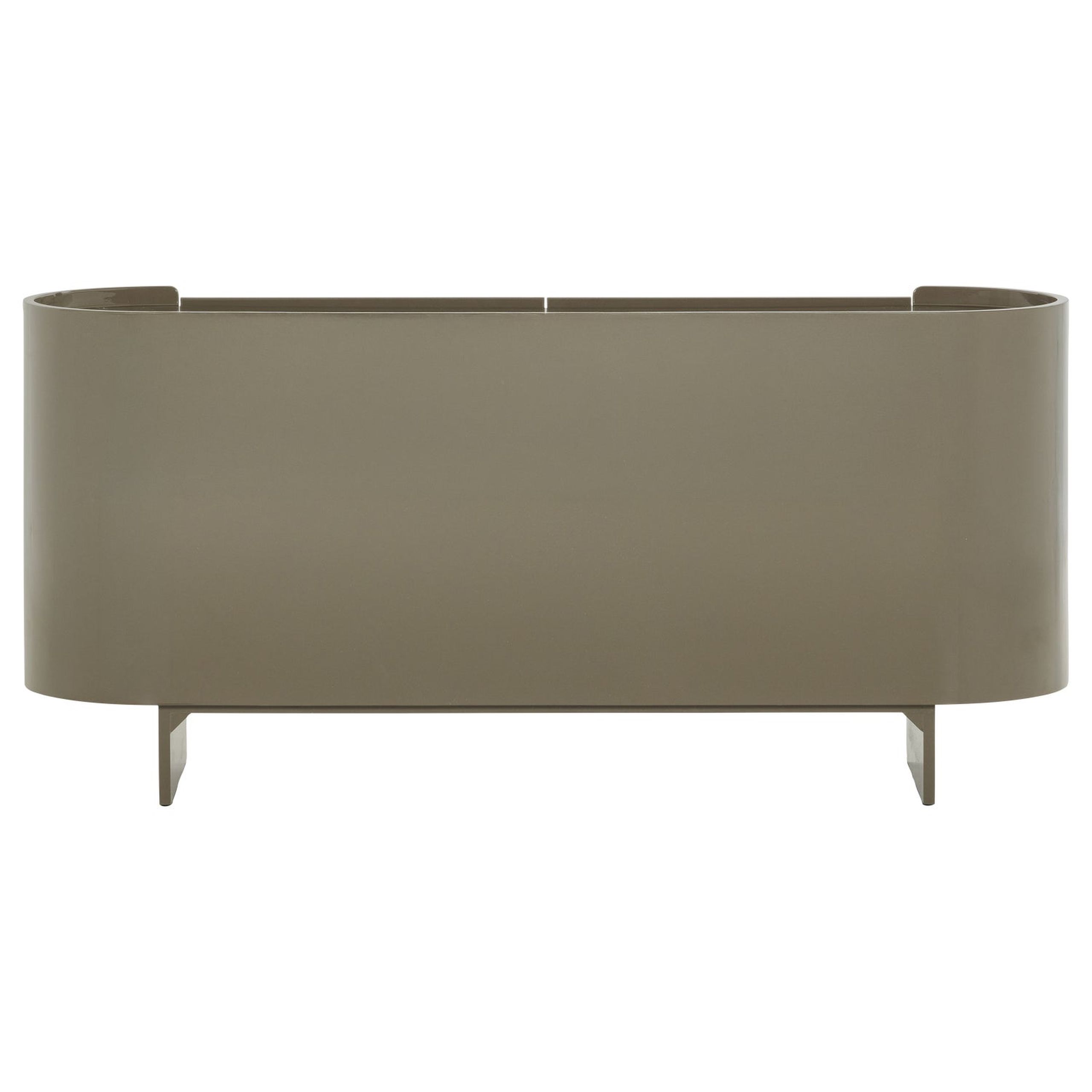 Retro Sideboard Liora Hochglanz Grün Oval 
