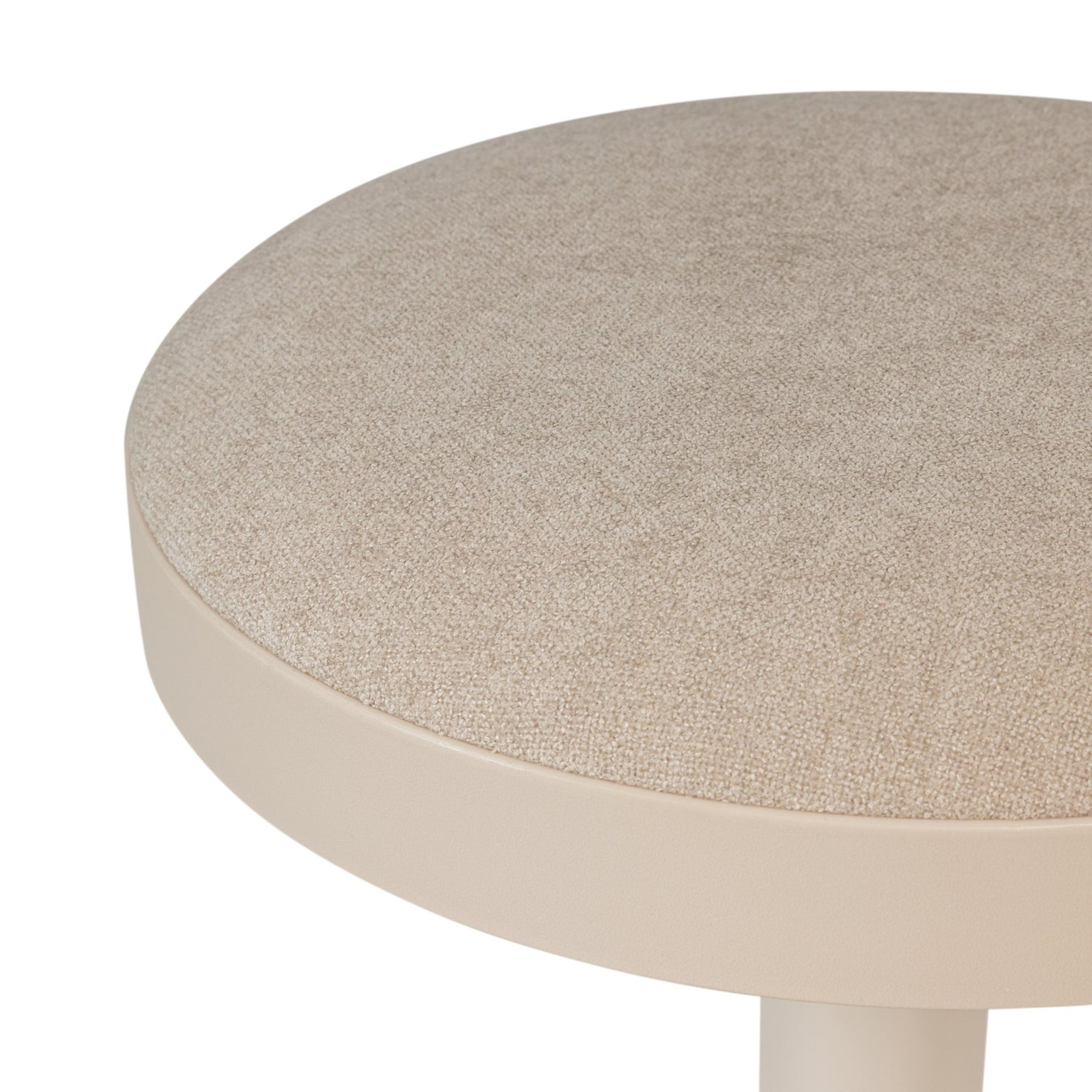 Retro Barhocker Mevo höhenverstellbar Sand Chenille