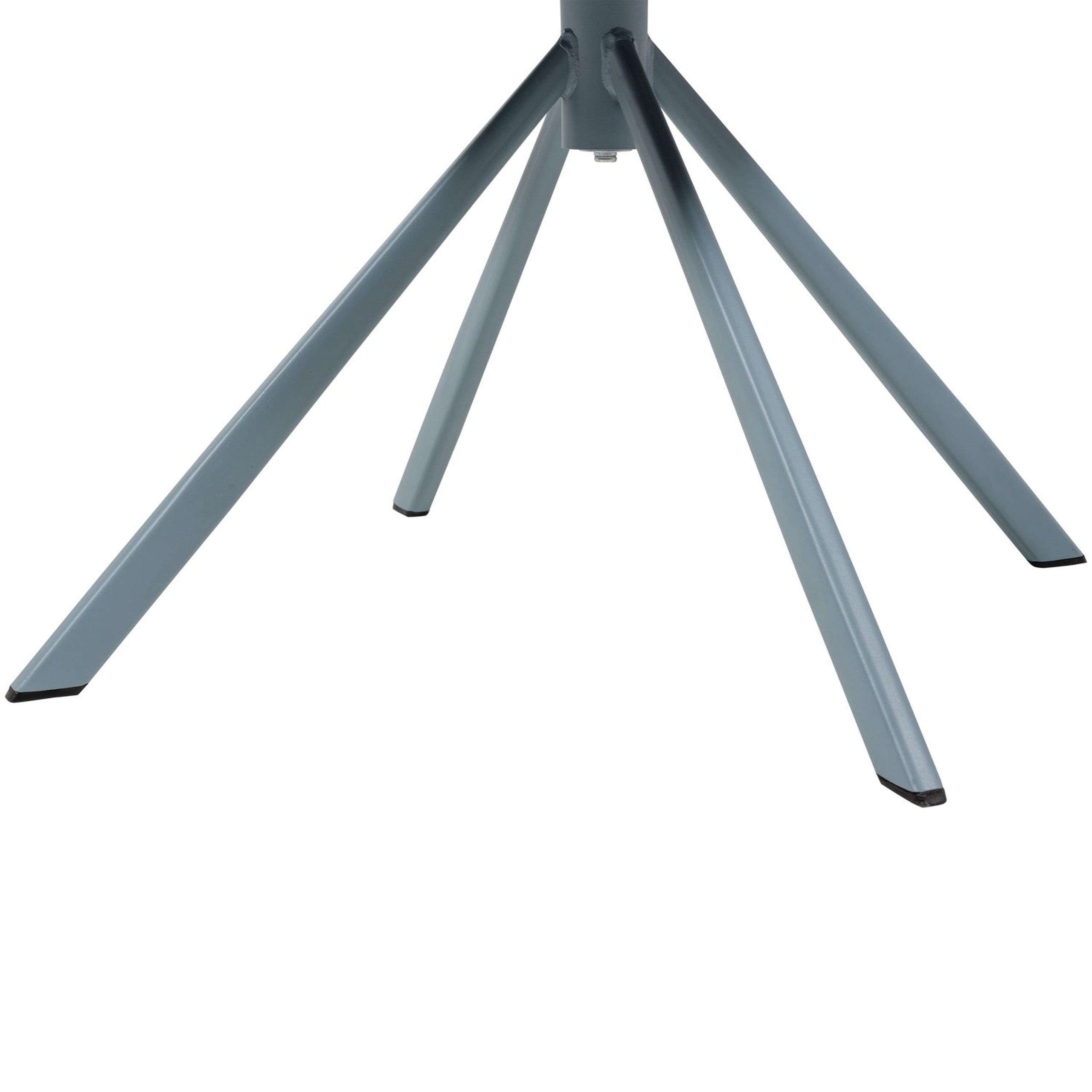 2er Set Retro Esszimmerstuhl Drehstuhl Femke Samt Chenille Blau