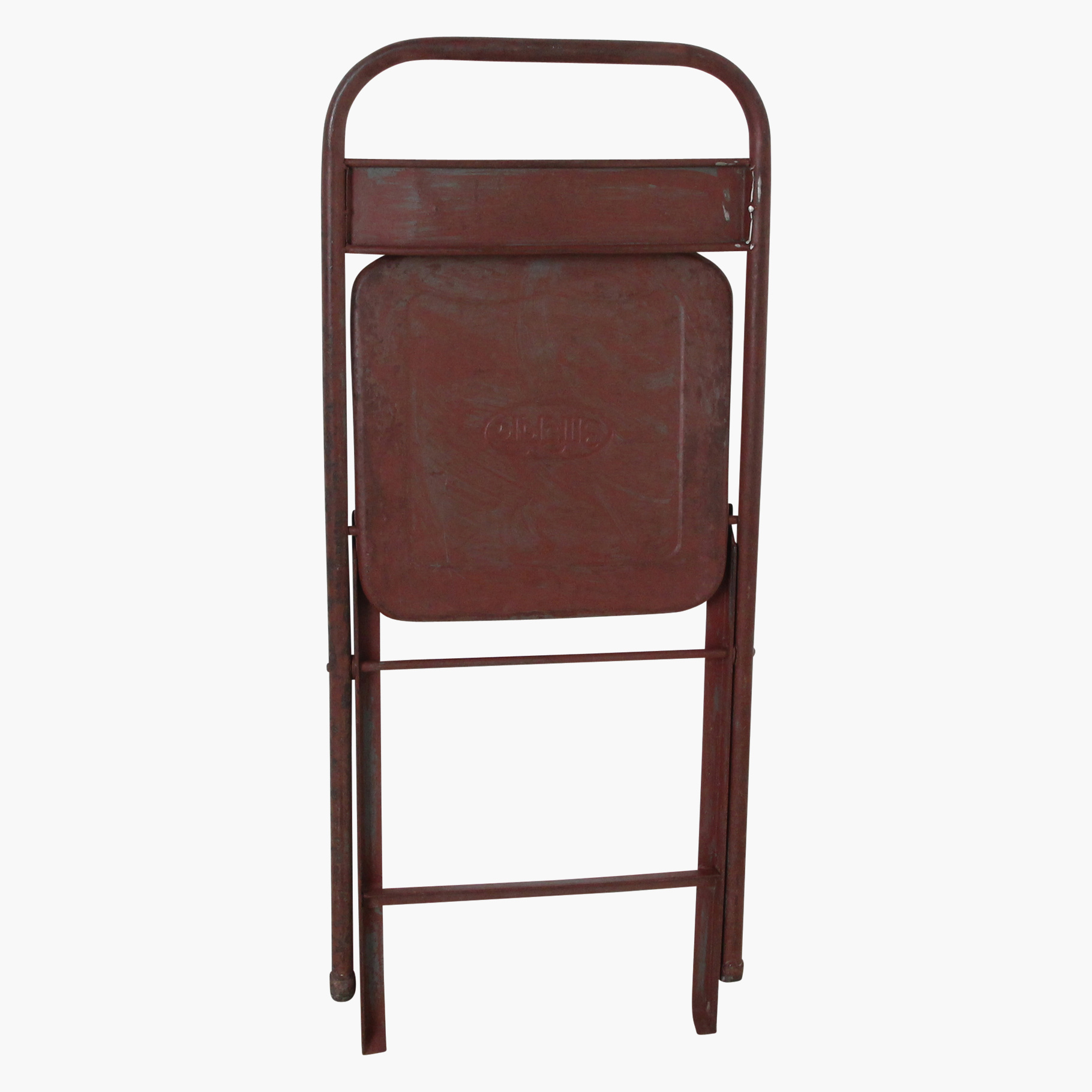 STIR00025Q_11 Vintage Klappstuhl Easy Balkonstuhl Esszimmerstuhl Antik-Rot Outdoor