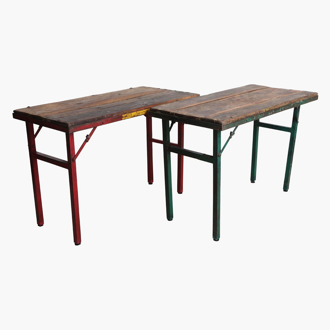 Klapptisch Outdoortisch 105/60 Cafehaus Industrial Beistelltisch Rot/Gelb oder Grün