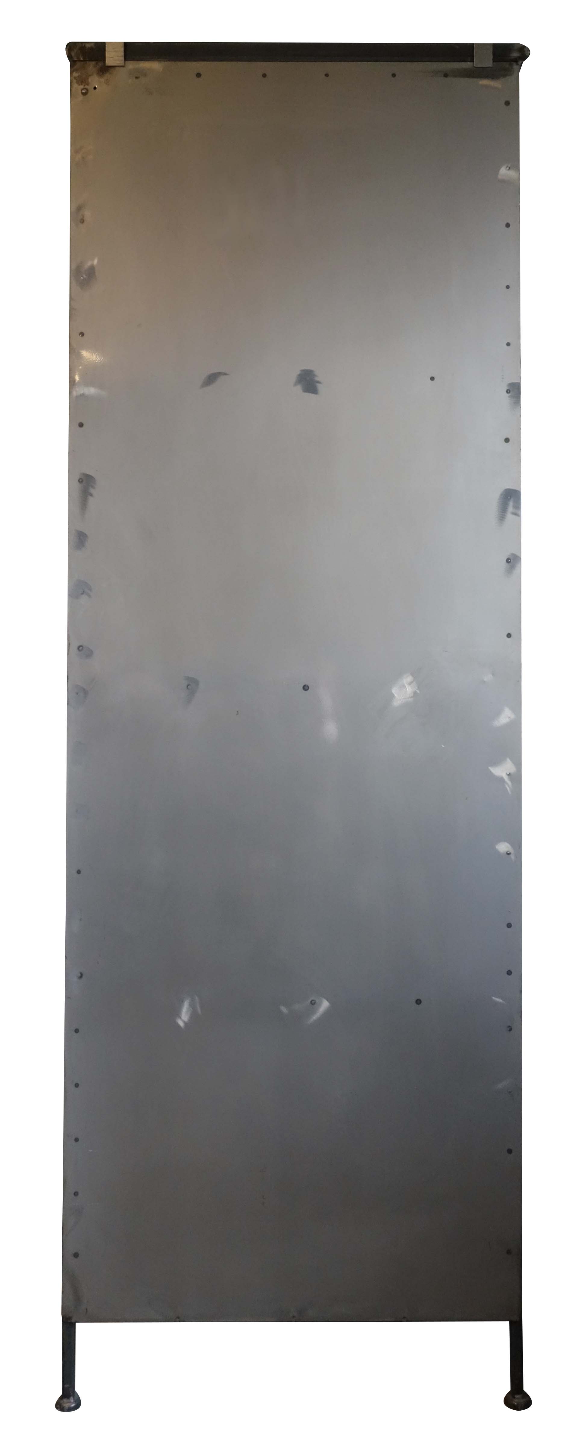 Metallschrank Vitrine Purist 180 Vintage Industrial Metall/Glass