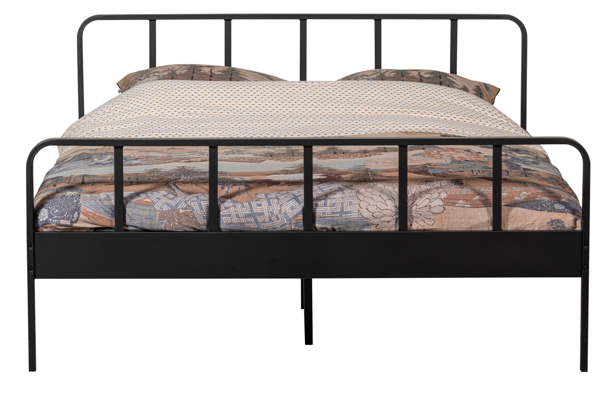 8714713178544_5 Industrial Bett Metallbett Mees schwarz 160 x 200