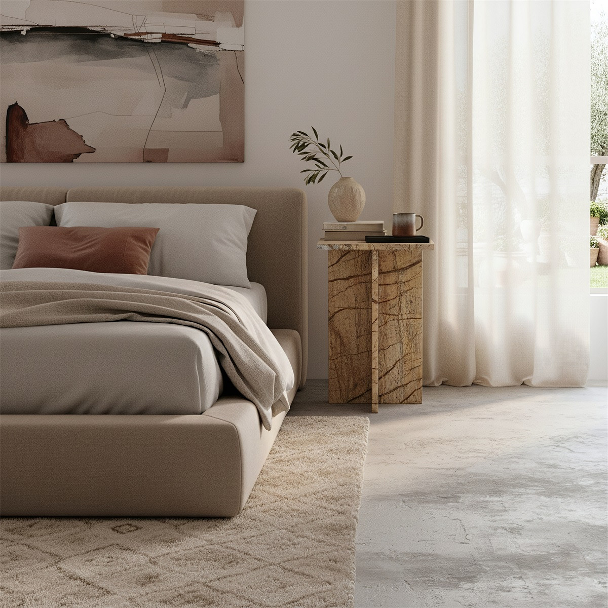 Beistelltisch Nachttisch Marble Exzentrik Marmor