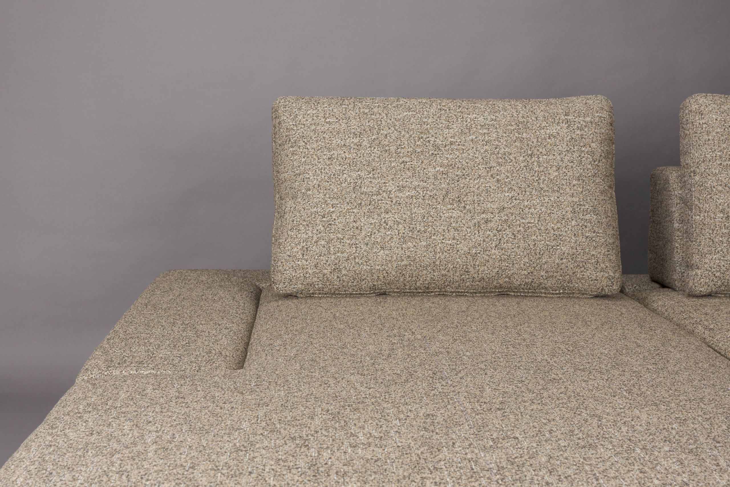 Retro Sofa Ecksofa Shelly Mélange Zimtbraun Stoff Metallbeine Links Retro Sofa Ecksofa Shelly Mélange Zimtbraun Stoff Metallbeine Links