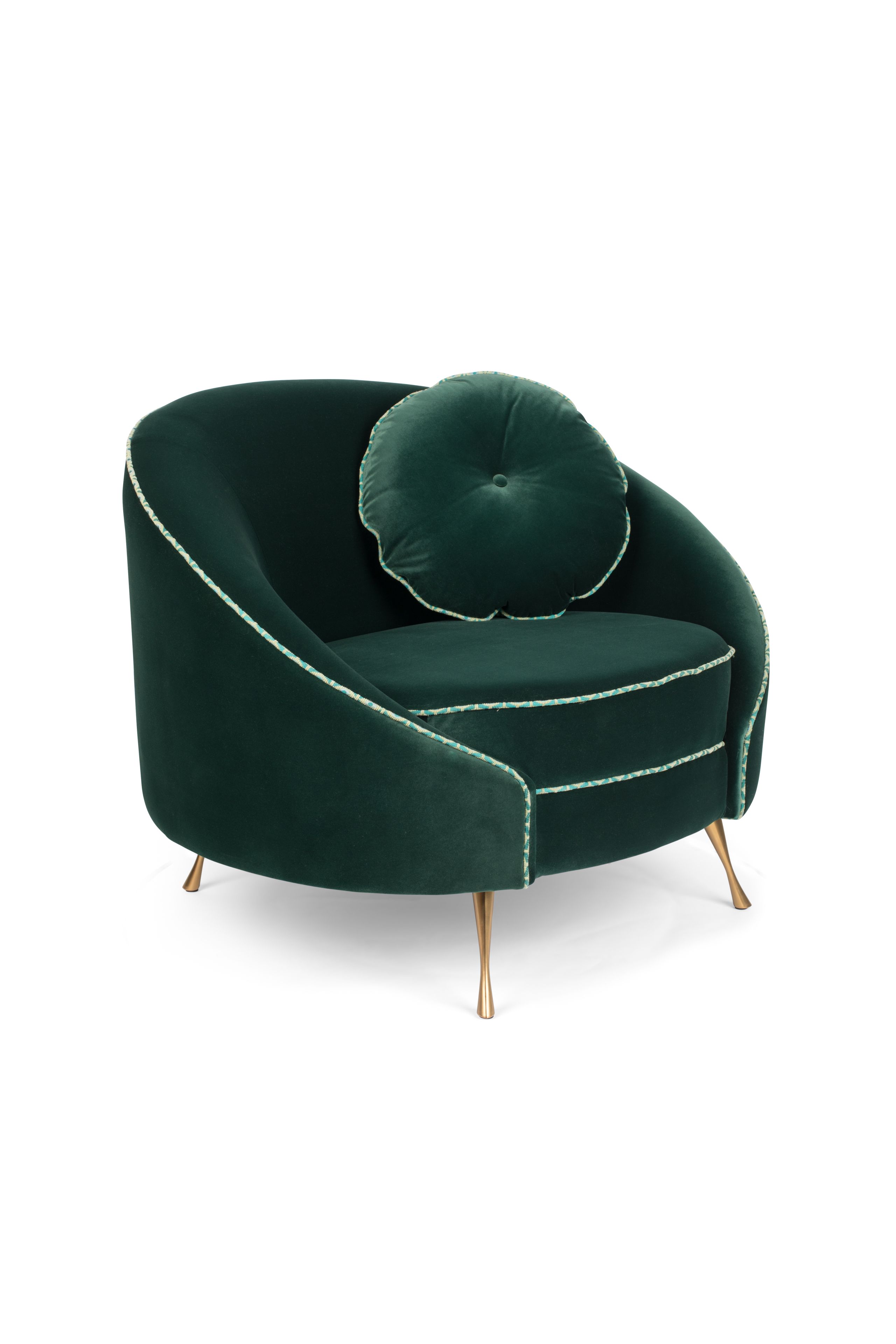 Retro Sessel Cocktailsessel Don't Love Me Lounger Grün