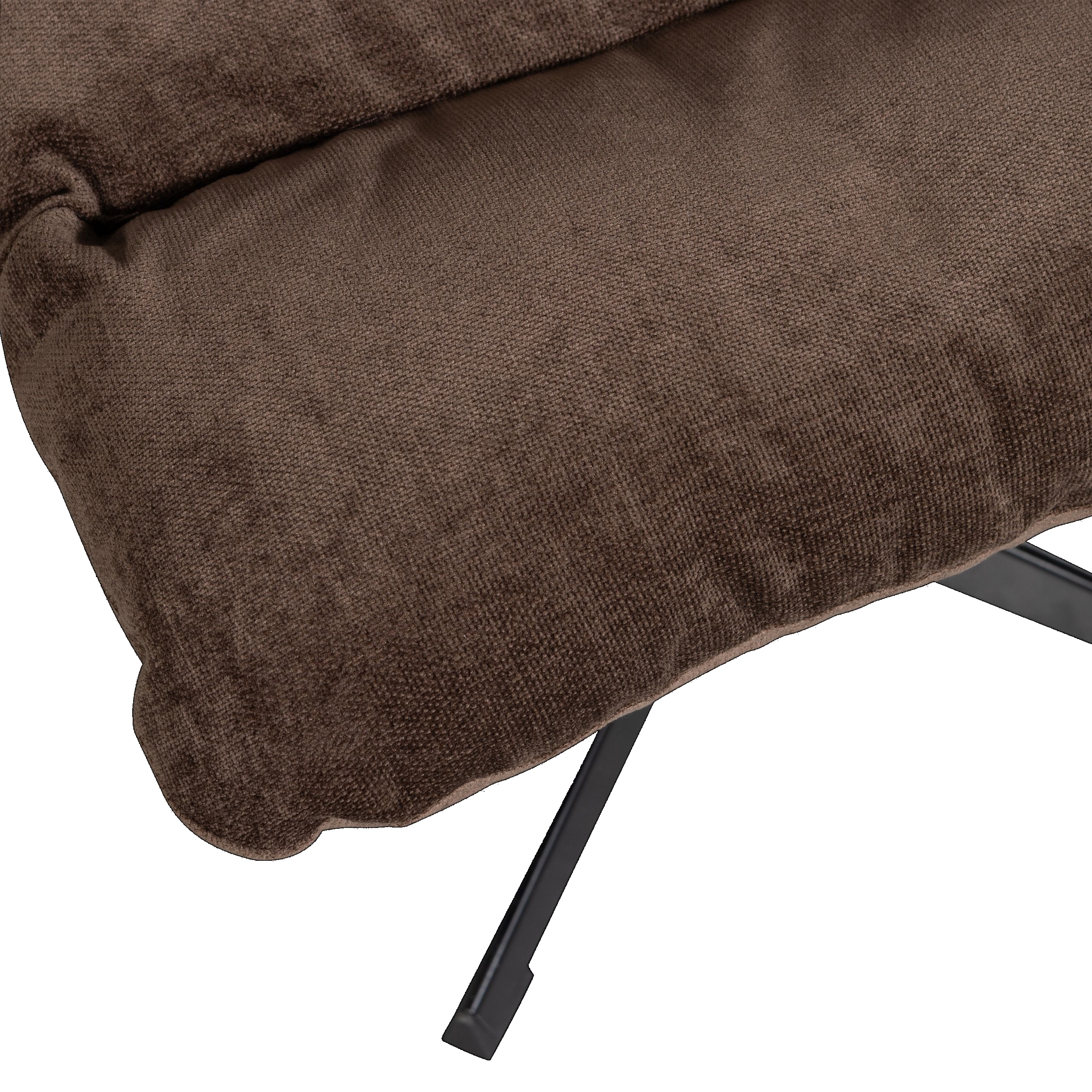 8714713201112_CLOSE_UP_2 Retro Loungesessel Relaxsessel Yaro Set mit Hocker Samt Espresso