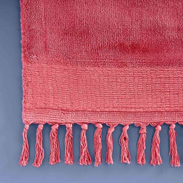 Boho Teppich Velvet Touch 160 x 230 cm Rot Boho Teppich Velvet Touch 160 x 230 cm Rot