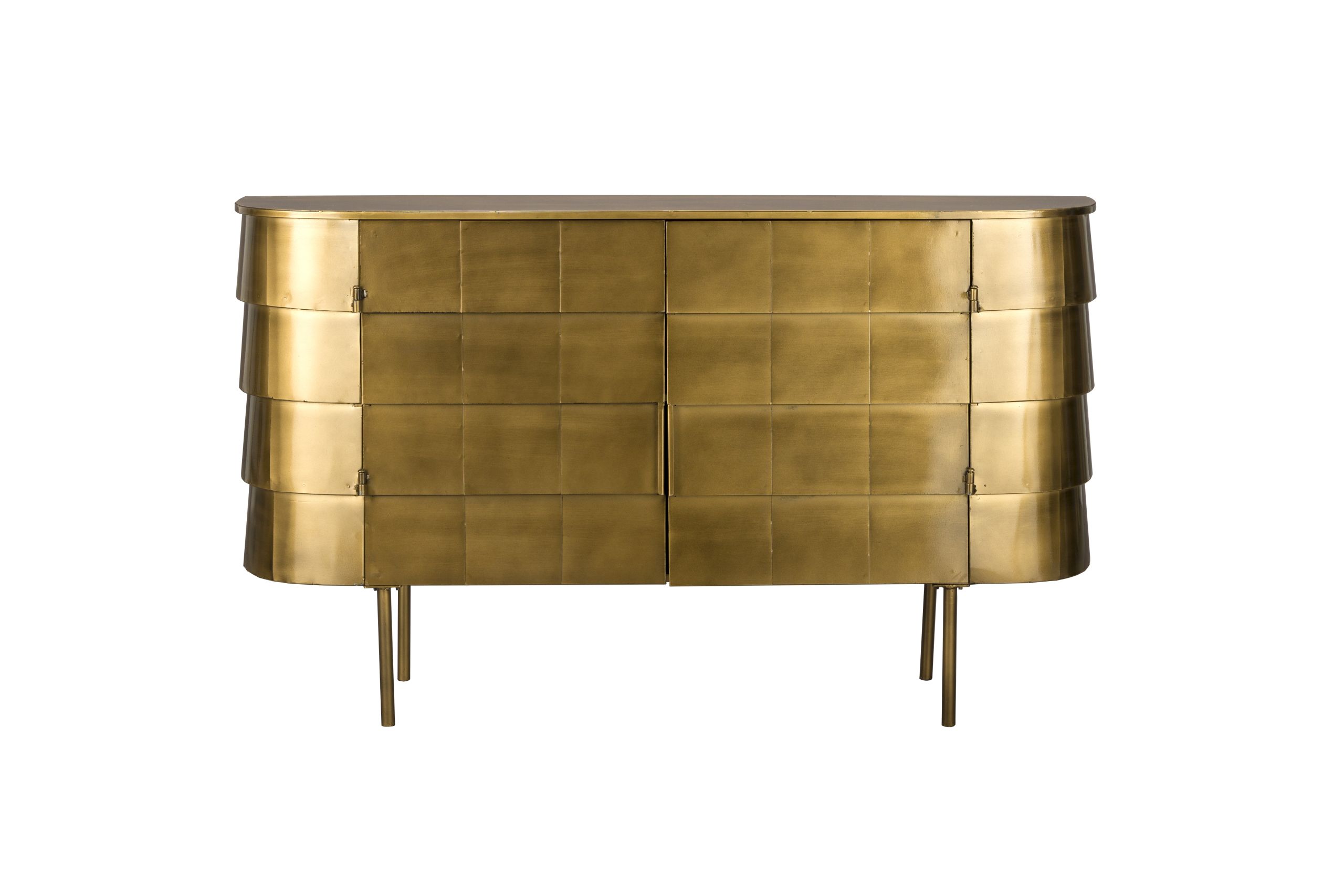 Retro Sideboard Hanna Metall Gold Art Déco