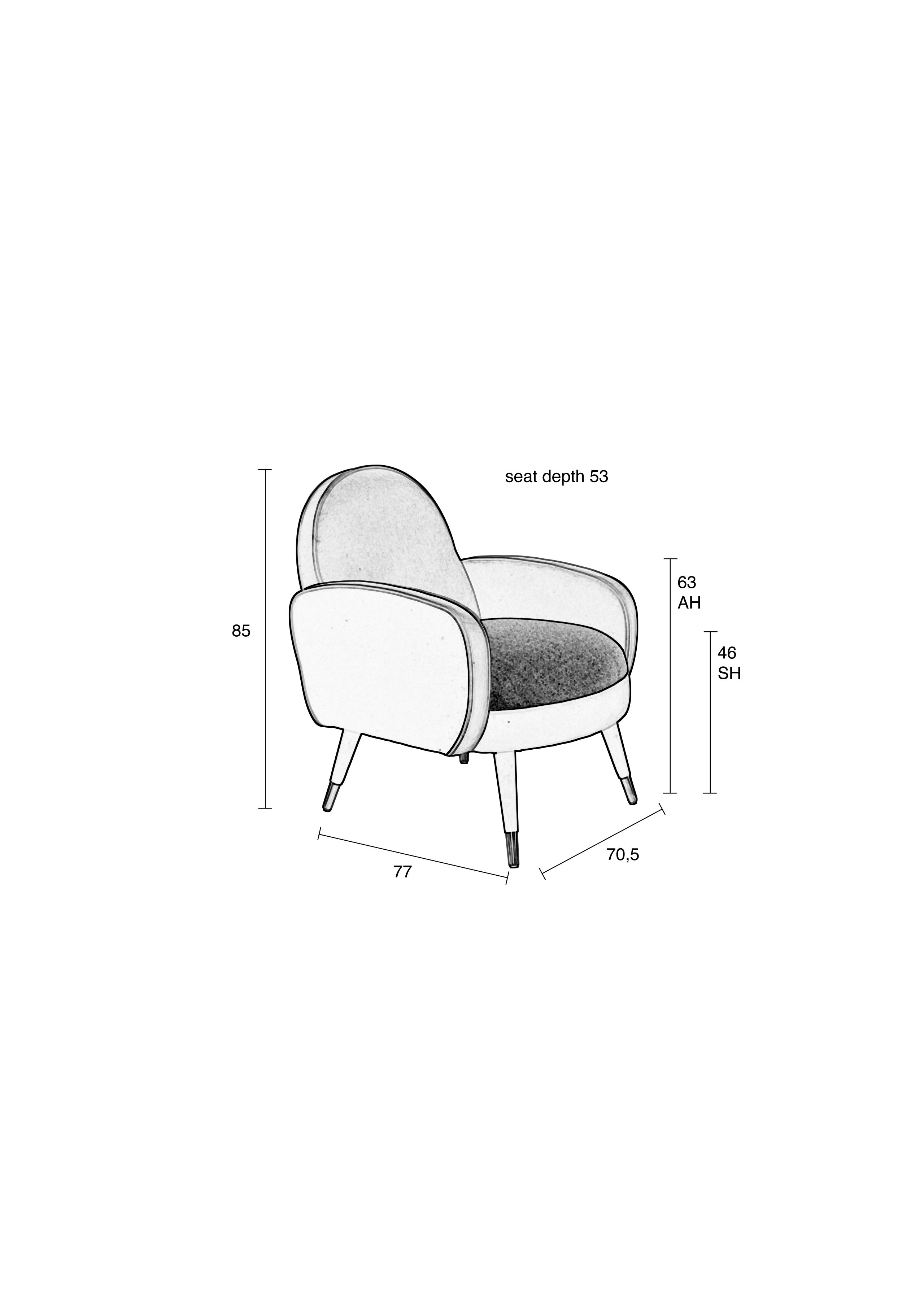 Retro Sessel Cocktailsessel Sam Rosa Schwarz Lounger