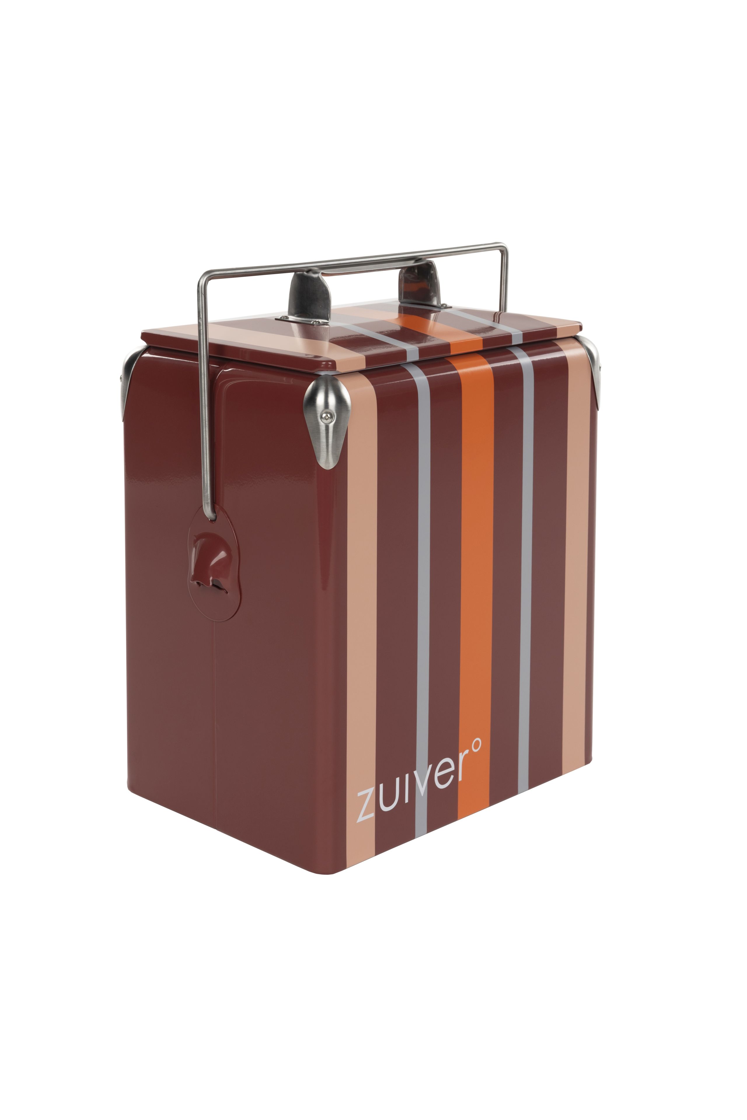 Kühlbox Kühlbehälter Cooler Be Wine mit Flaschenöffner Stripes Burgundy
