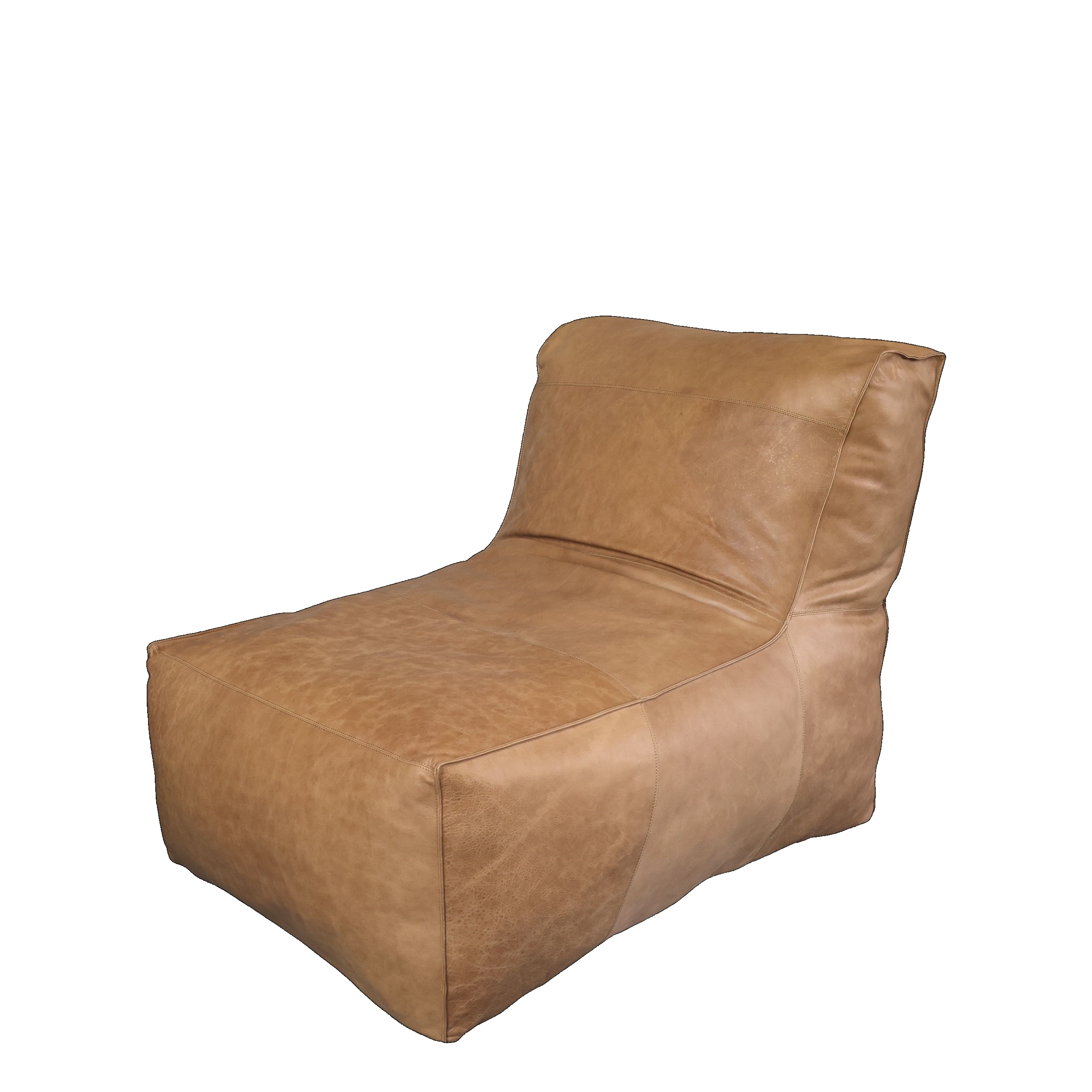 Retro Lounger Sitzsack Sessel Alexandre Echtleder
