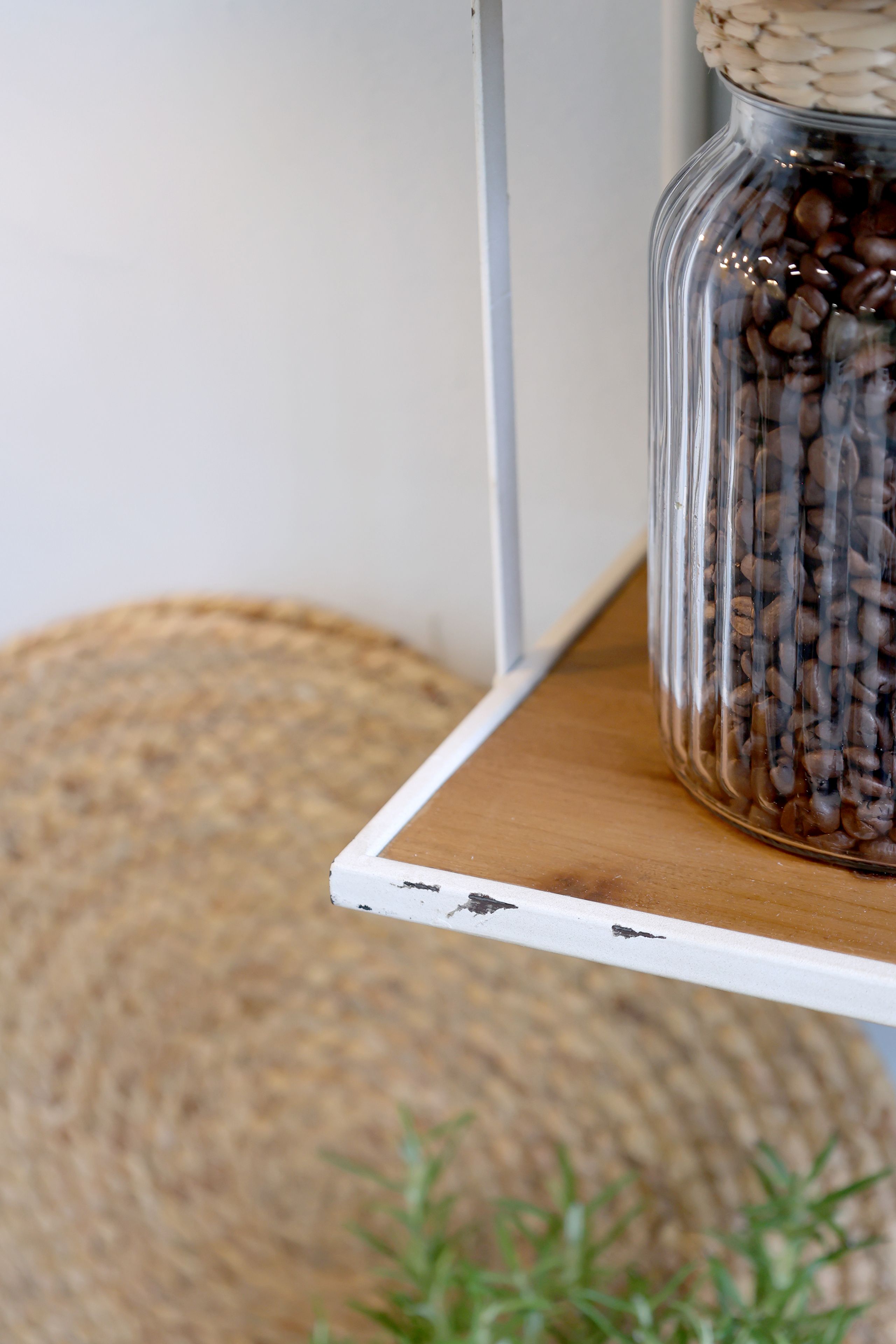 Vintage Wandregal Alice Landhaus 4 Böden Used-Look