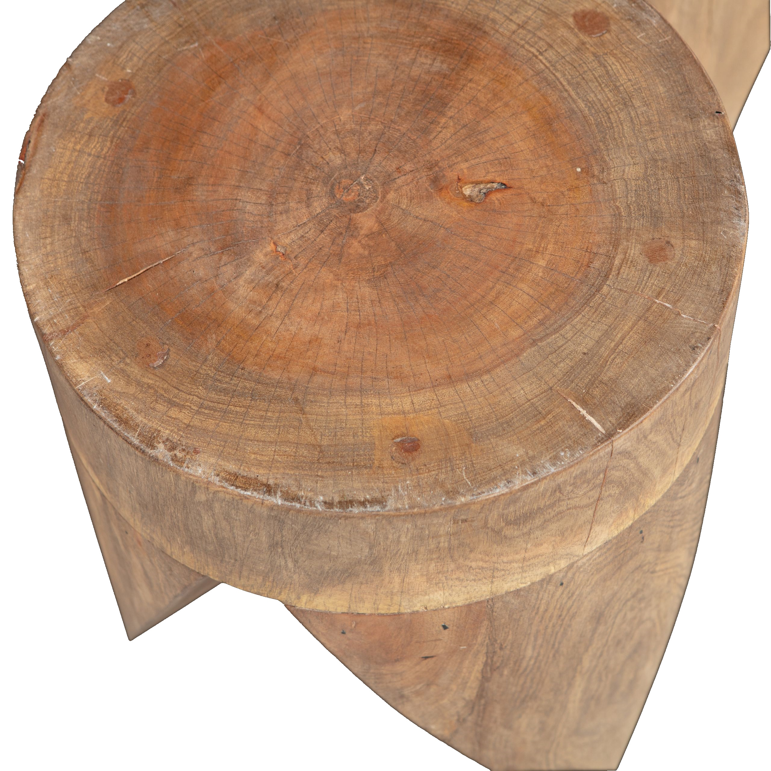 Beistelltisch Couchtisch Set Trunk 2 in 1 Holz Mangoholz