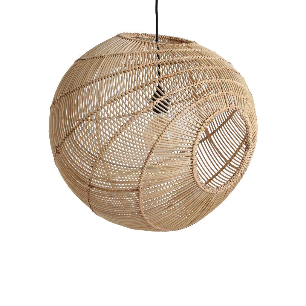 Scandi Hängelampe Luna Sphere Rattan 46 cm