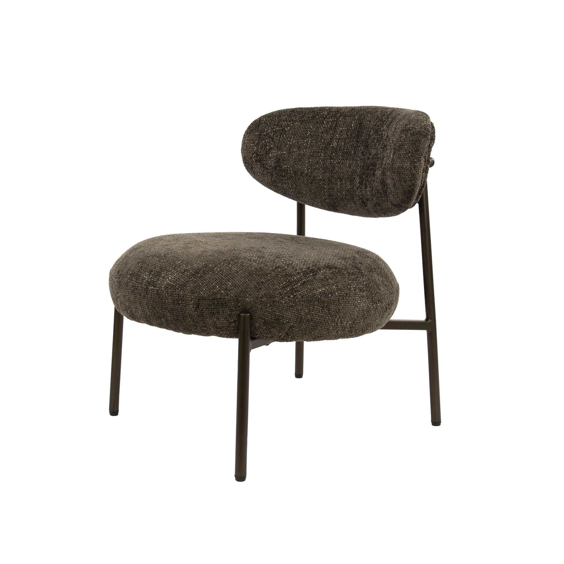 Retro Cocktailsessel Round in Cargo Braun Retro Cocktailsessel Round in Cargo Braun