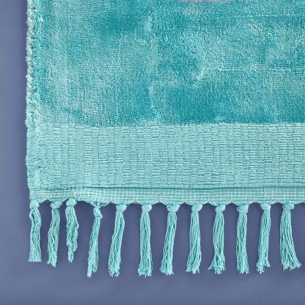 Boho Teppich Velvet Touch 160 x 230 cm Türkis Boho Teppich Velvet Touch 160 x 230 cm Türkis