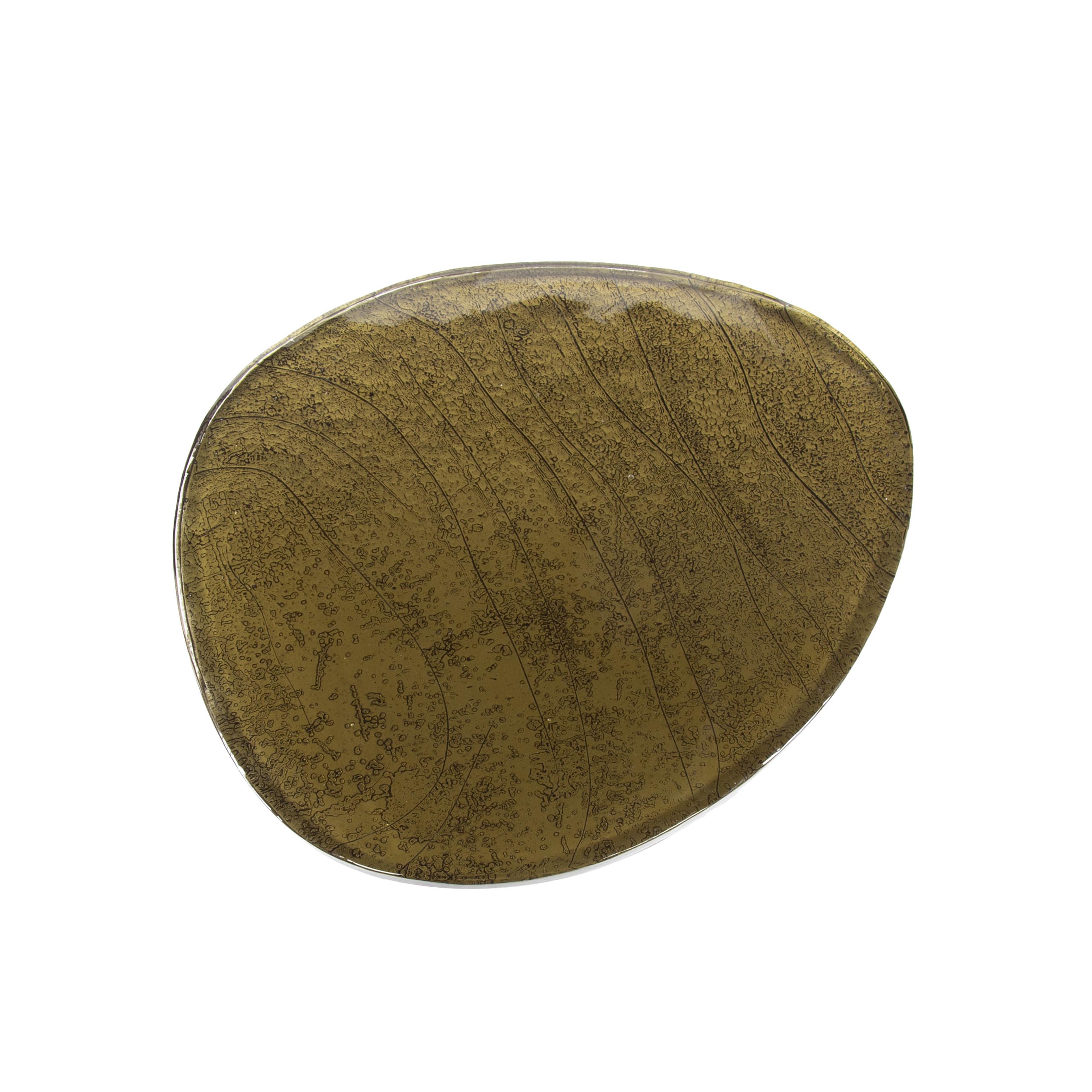 Retro Beistelltische Eclipse Glas Metall Dreibeinig Antik-Gold L Retro Beistelltische Eclipse Glas Metall Dreibeinig Antik-Gold L