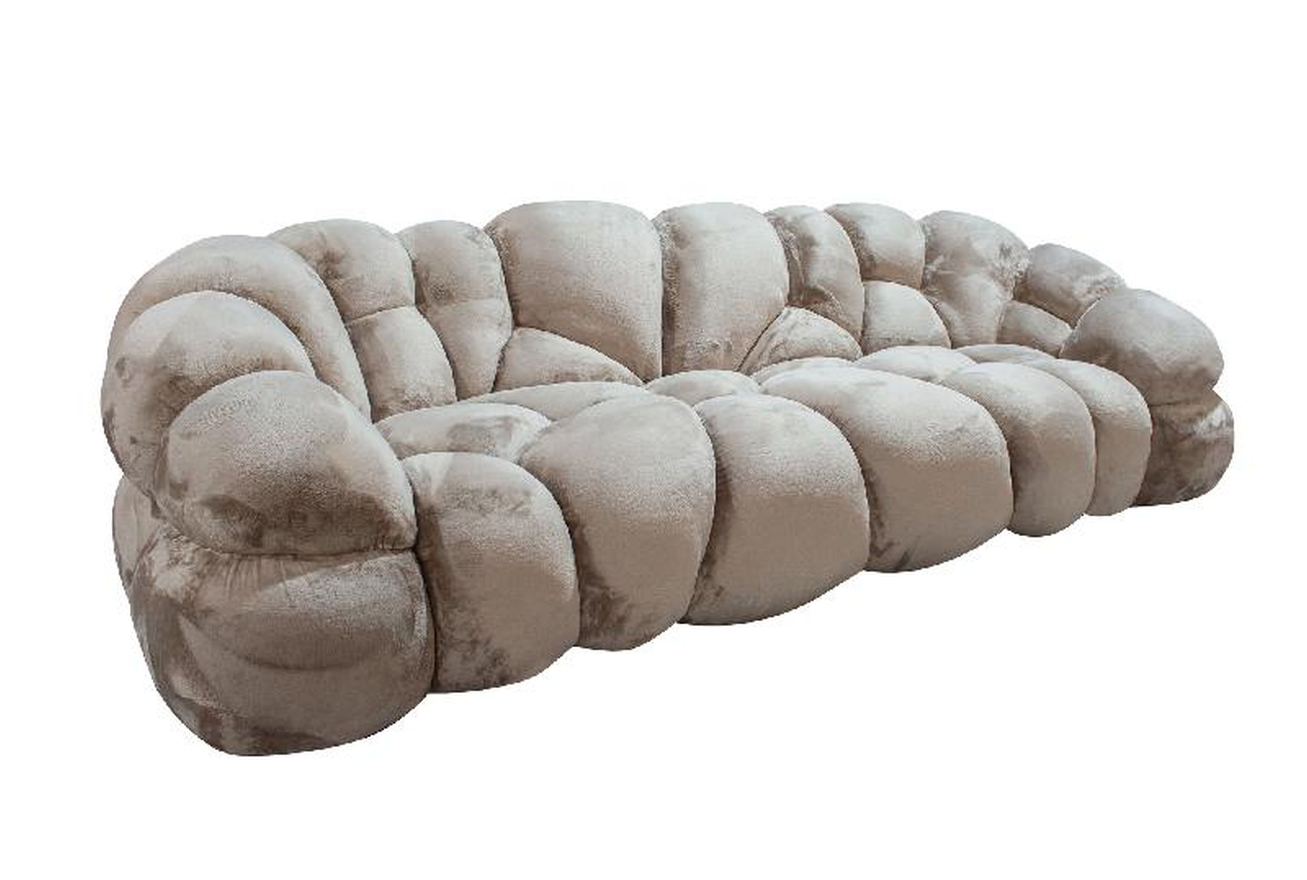 Sofa Cloudy Comfort Kunstfell in beige