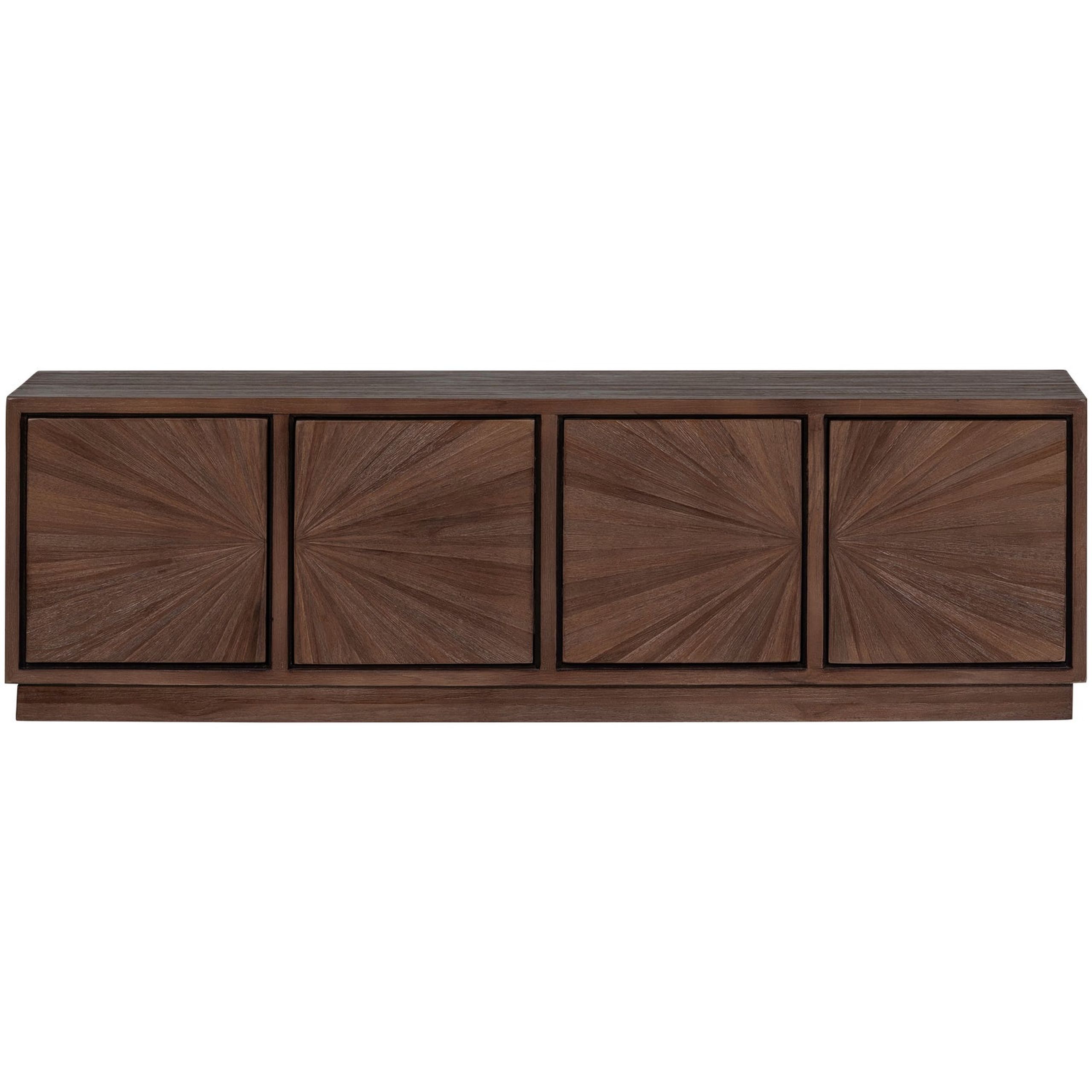 Massivholz TV-Board Sun Teakholz 4 türig 150 cm