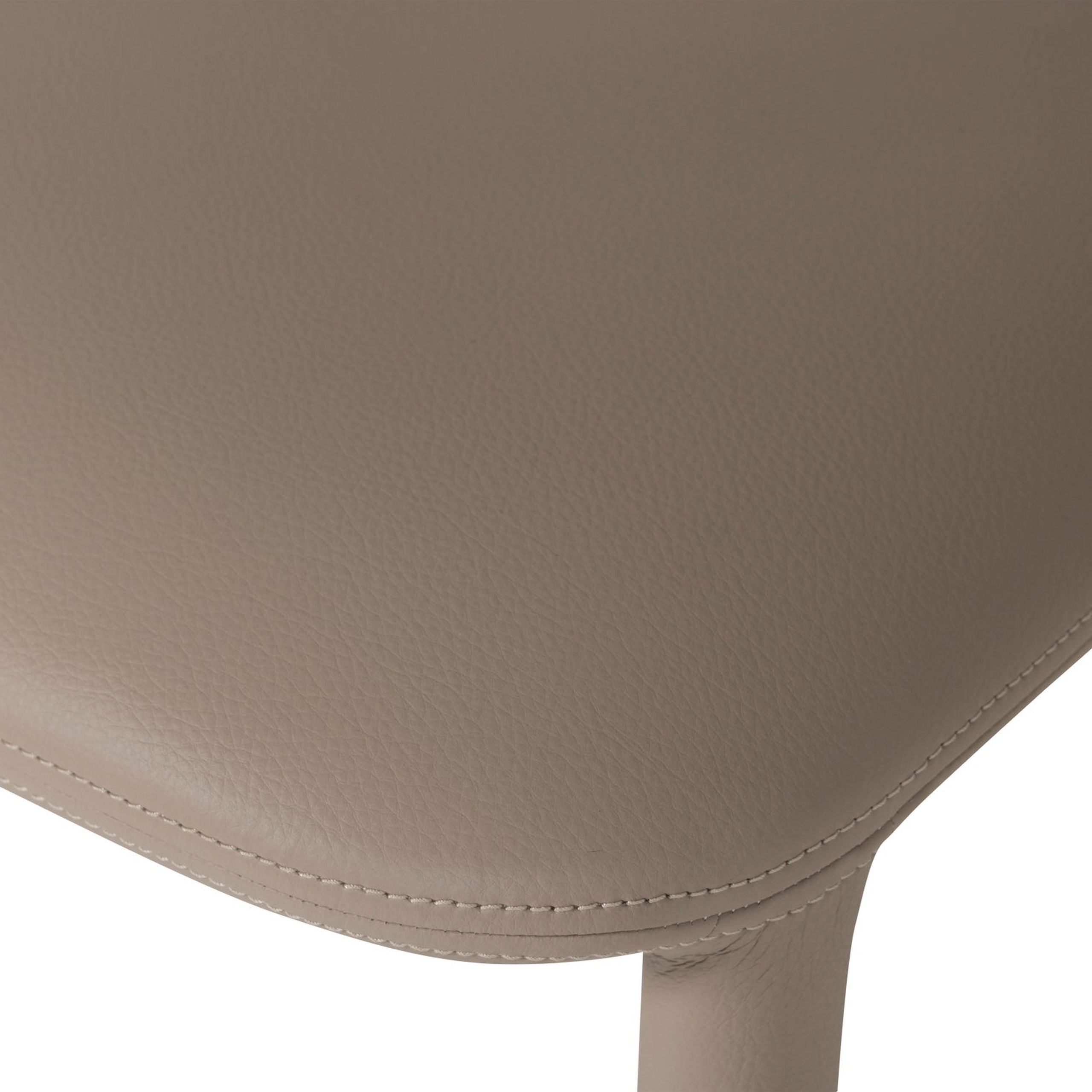 Retro Esszimmerstuhl Lederstuhl Noble Komplettbezug Kunstleder Beige