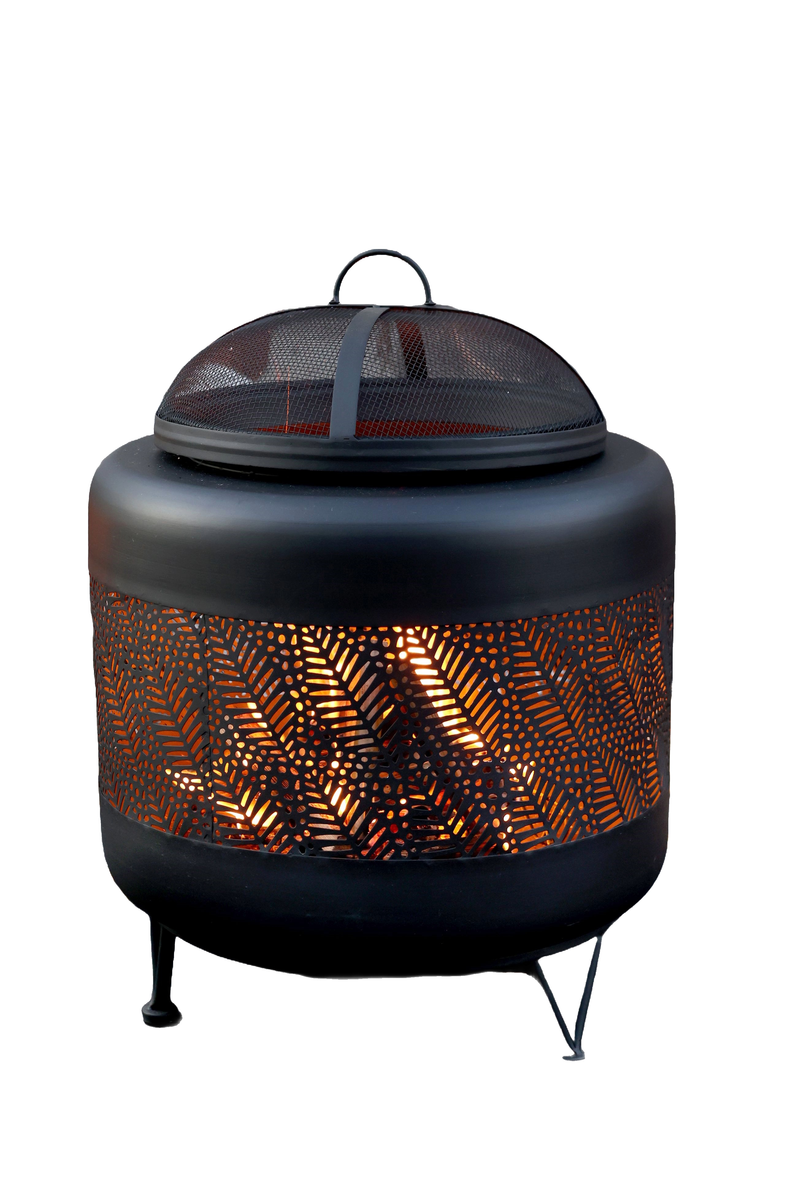 Feuerstelle Outdoorofen Feuerofen Kaminofen Metall Lochstahl