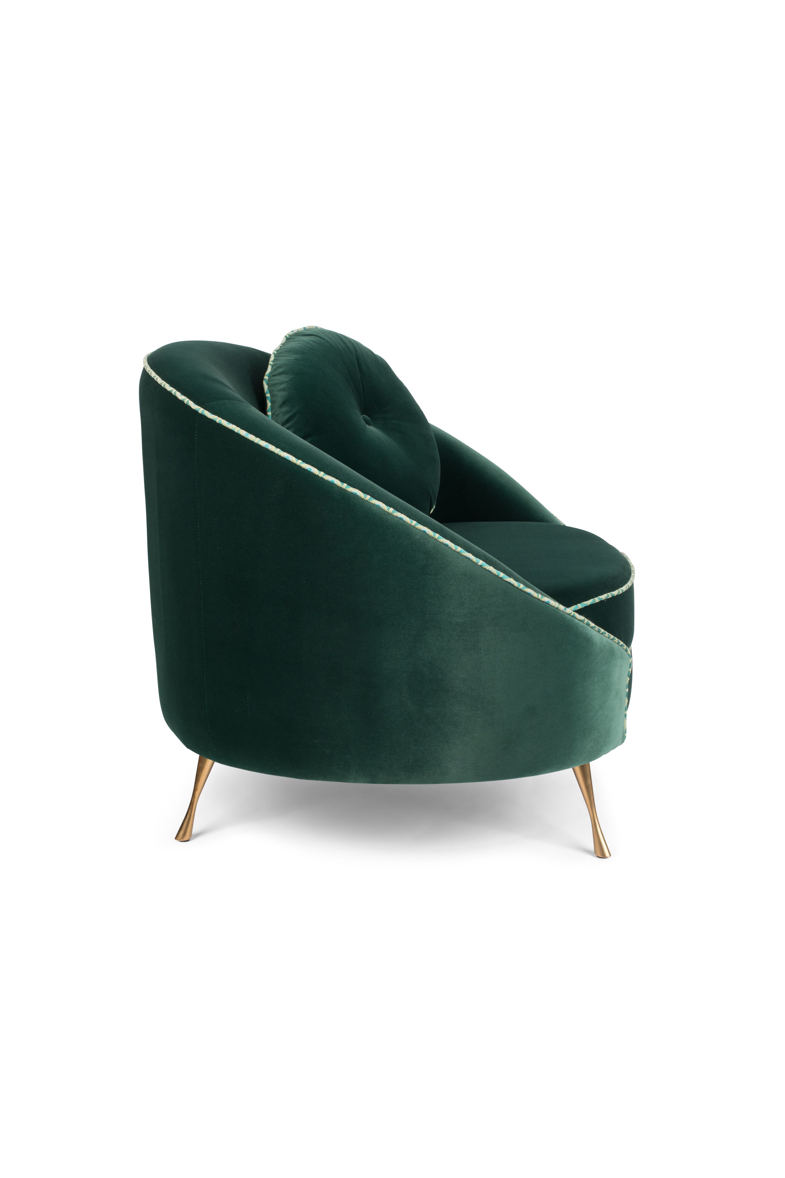 Retro Sessel Cocktailsessel Don't Love Me Lounger Grün